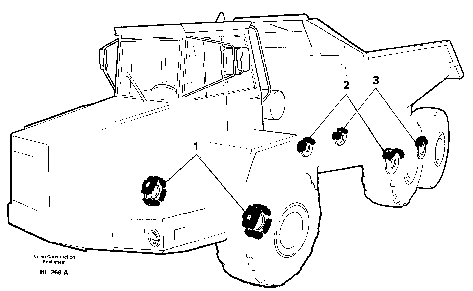 Схема запчастей Volvo A35 Volvo BM A35 - 8386 Brake / planetary shaft 