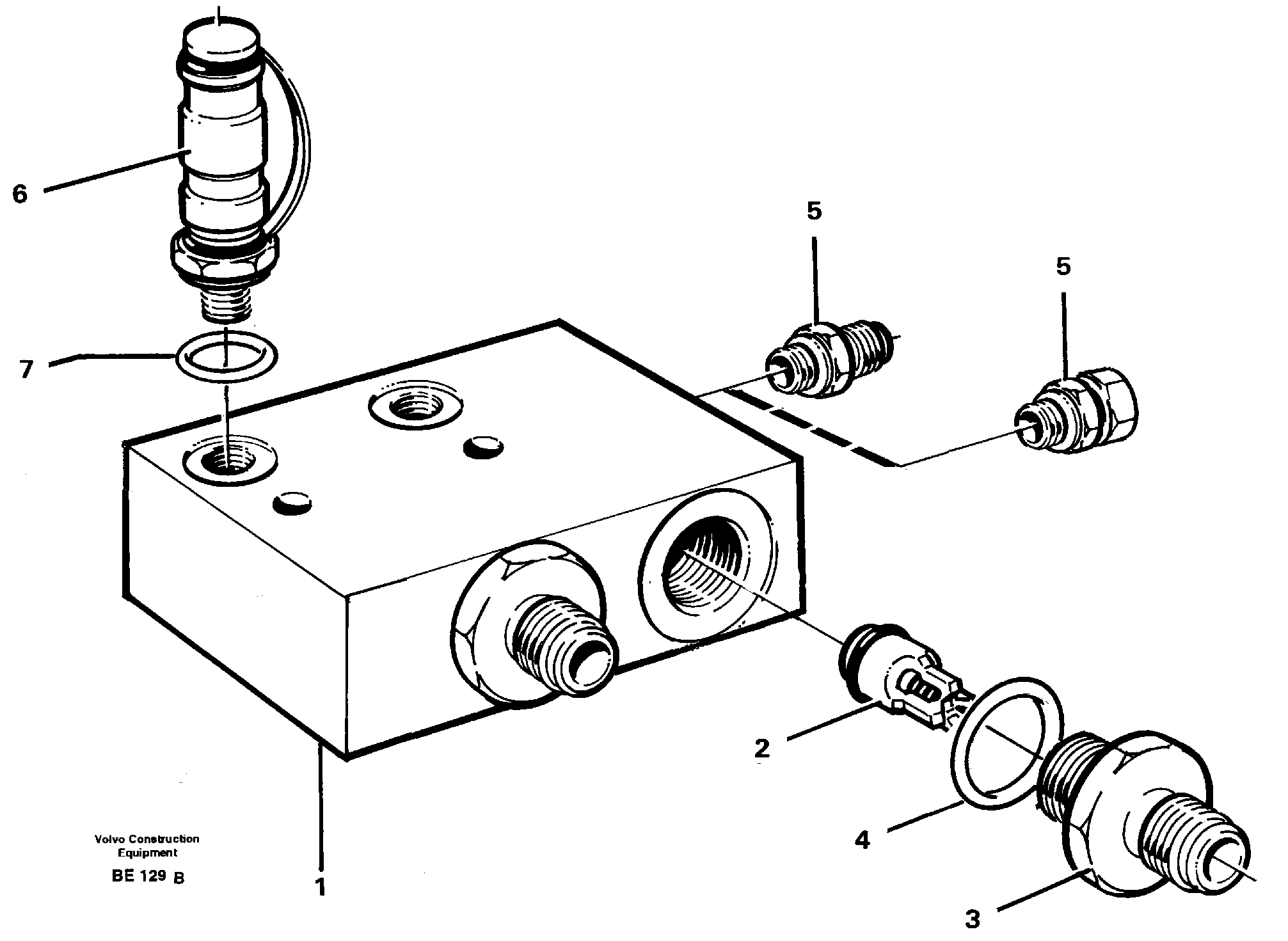 Схема запчастей Volvo A35 Volvo BM A35 - 100219 Valves 