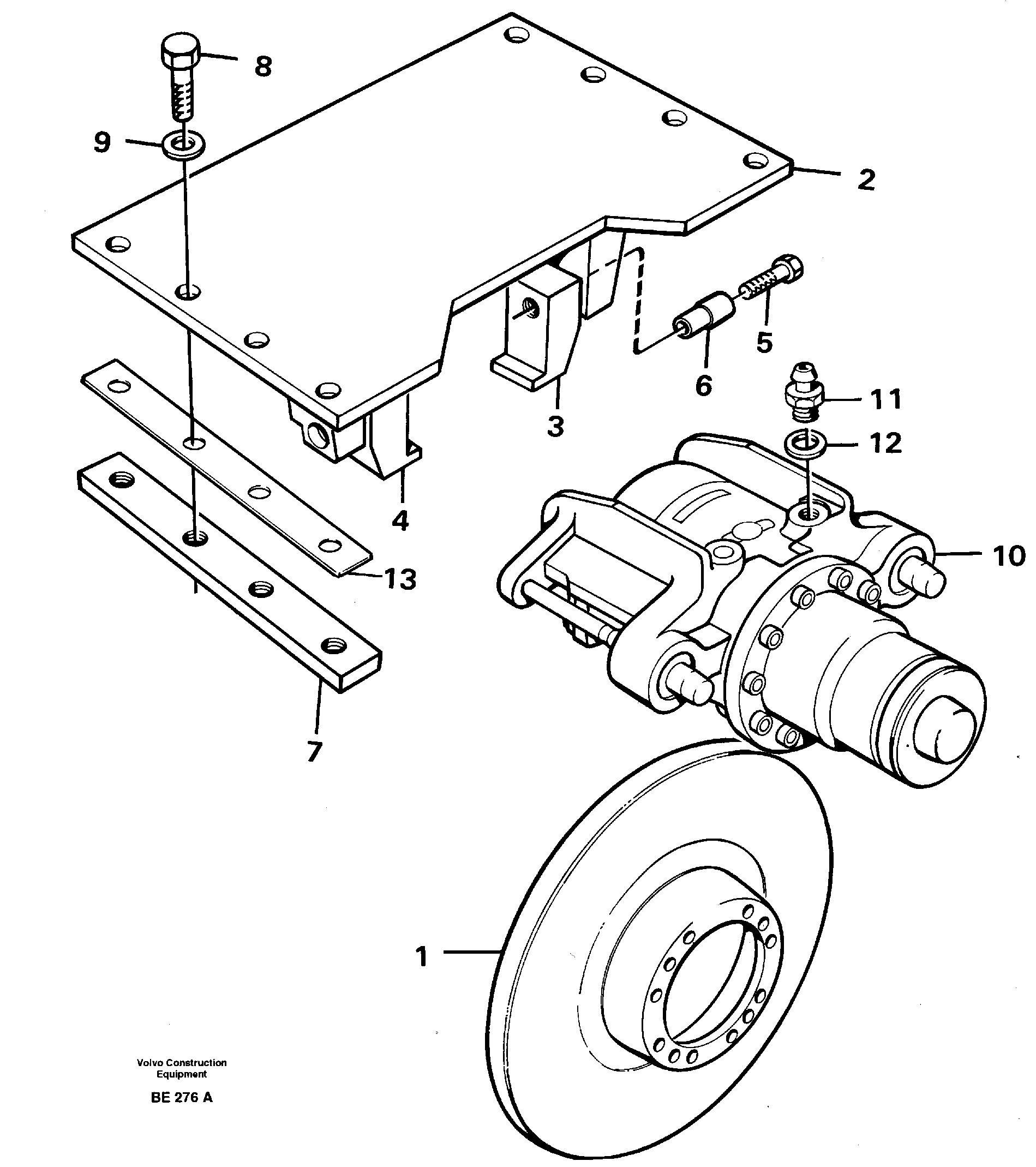 Схема запчастей Volvo A35 Volvo BM A35 - 17068 Parking brake 