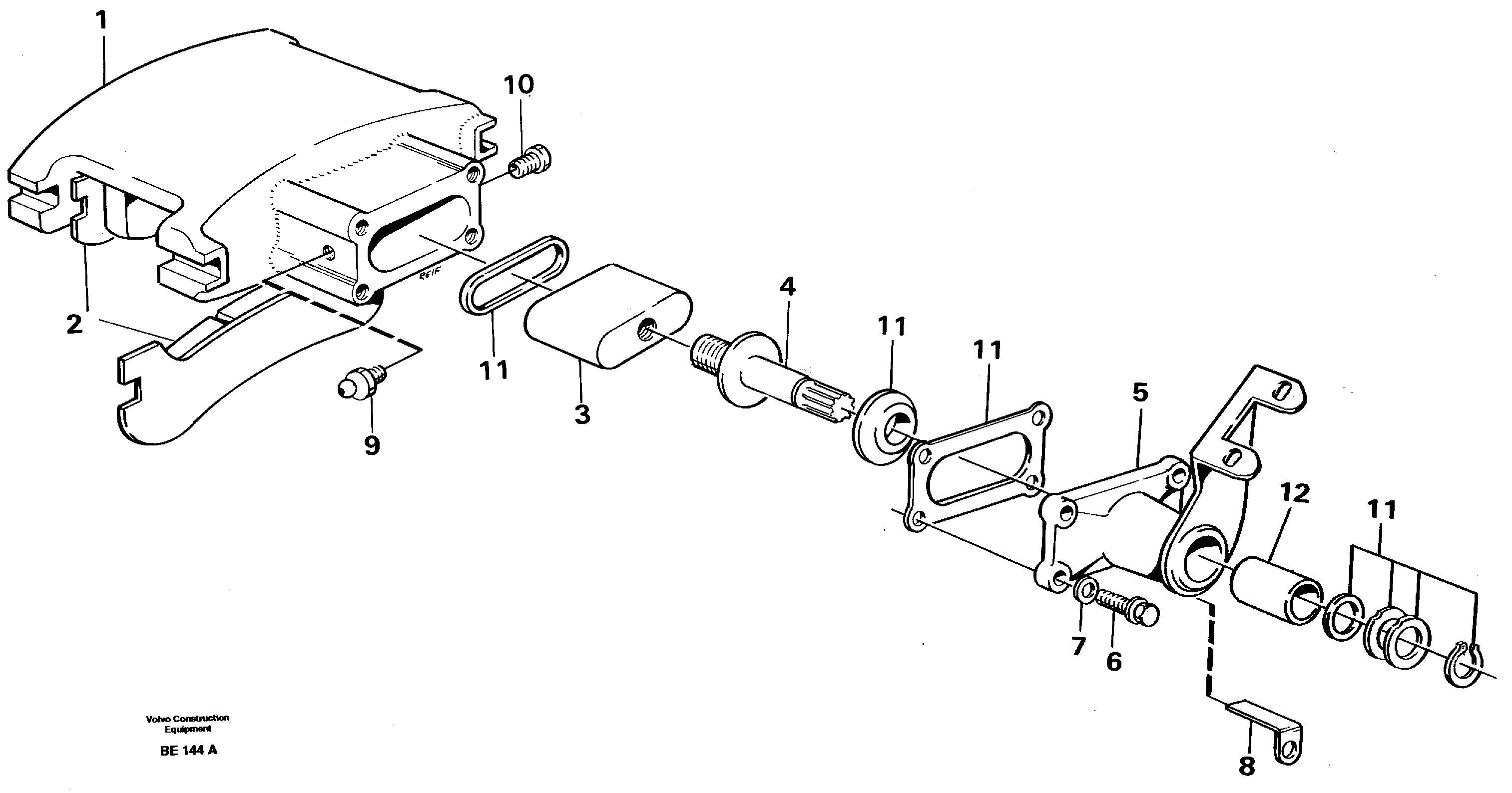 Схема запчастей Volvo A35 Volvo BM A35 - 6201 Disc brake 