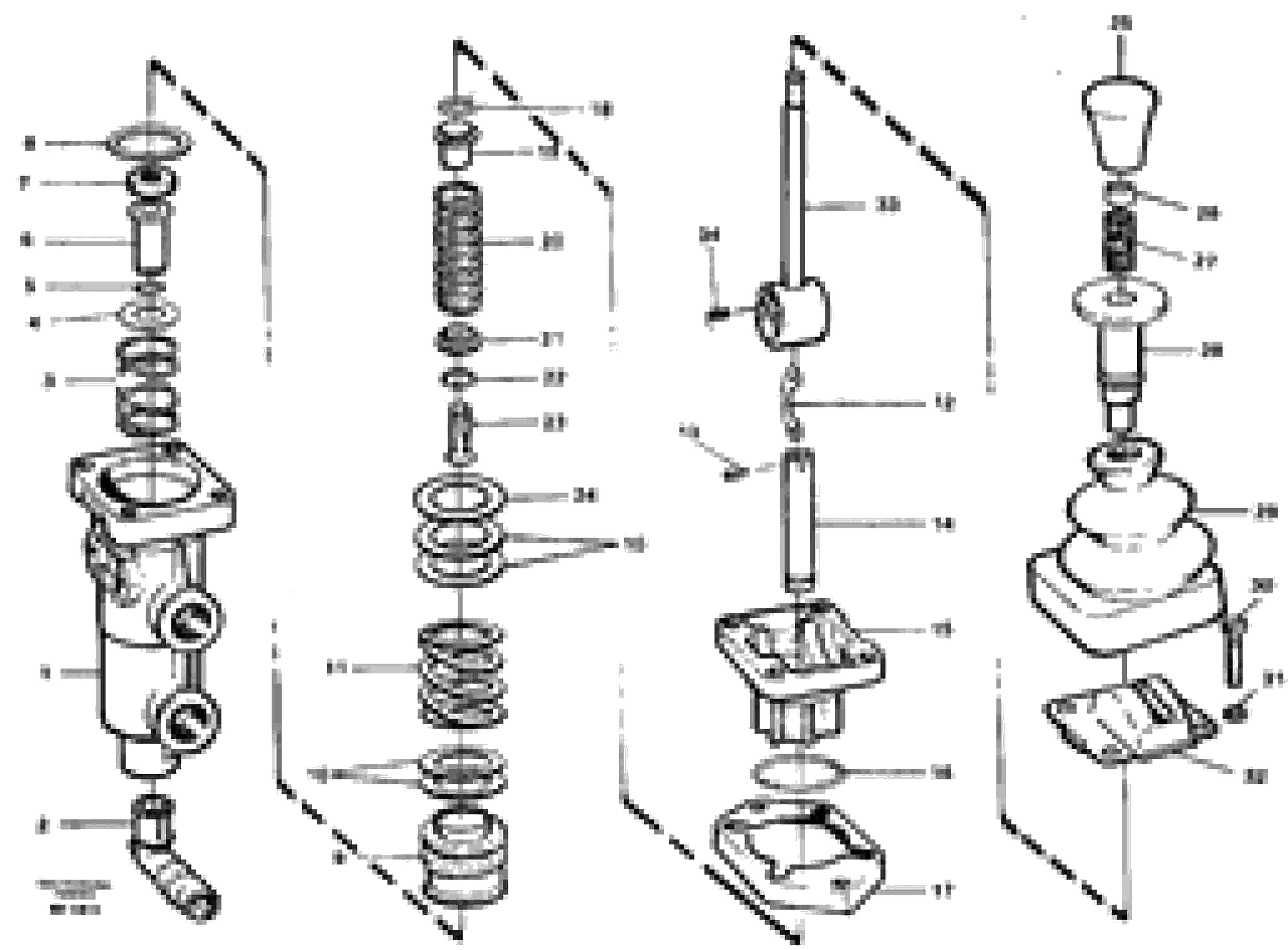 Схема запчастей Volvo A35 Volvo BM A35 - 100432 Parking brake valve 