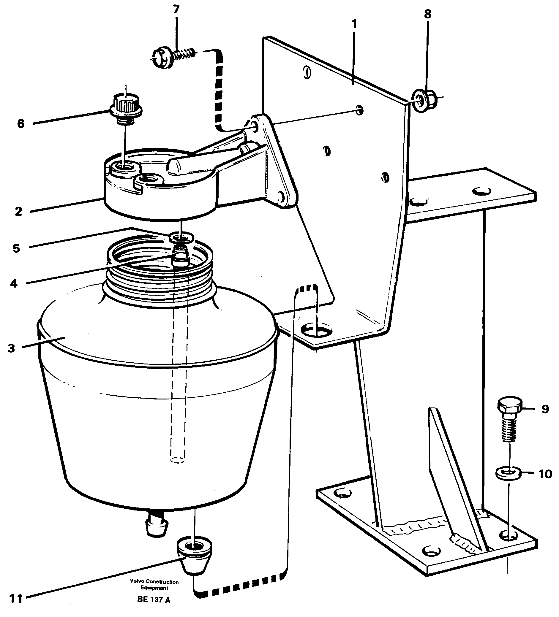 Схема запчастей Volvo A35 Volvo BM A35 - 15796 Anti-freeze reservoir 