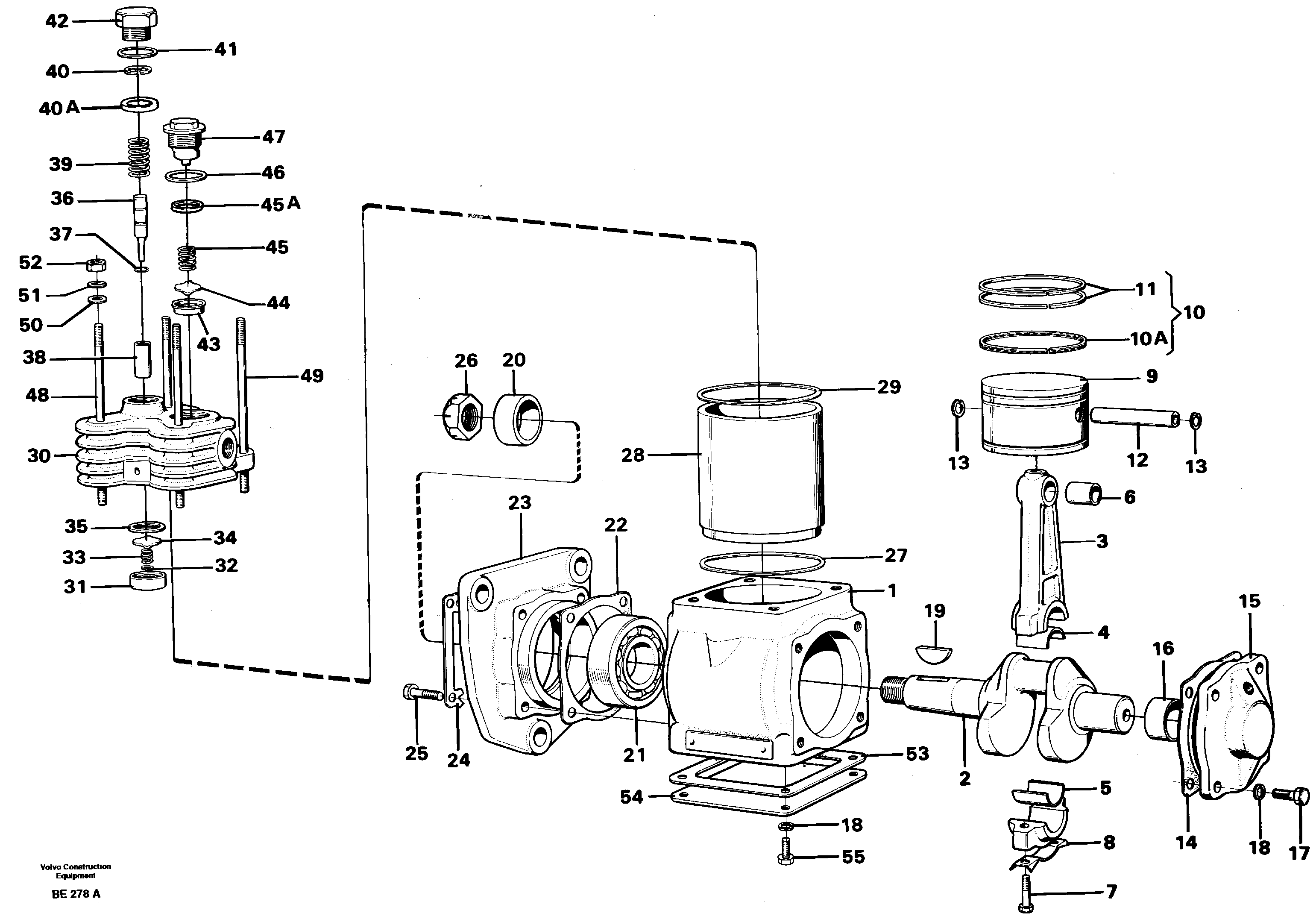 Схема запчастей Volvo A35 Volvo BM A35 - 59273 Air compressor 