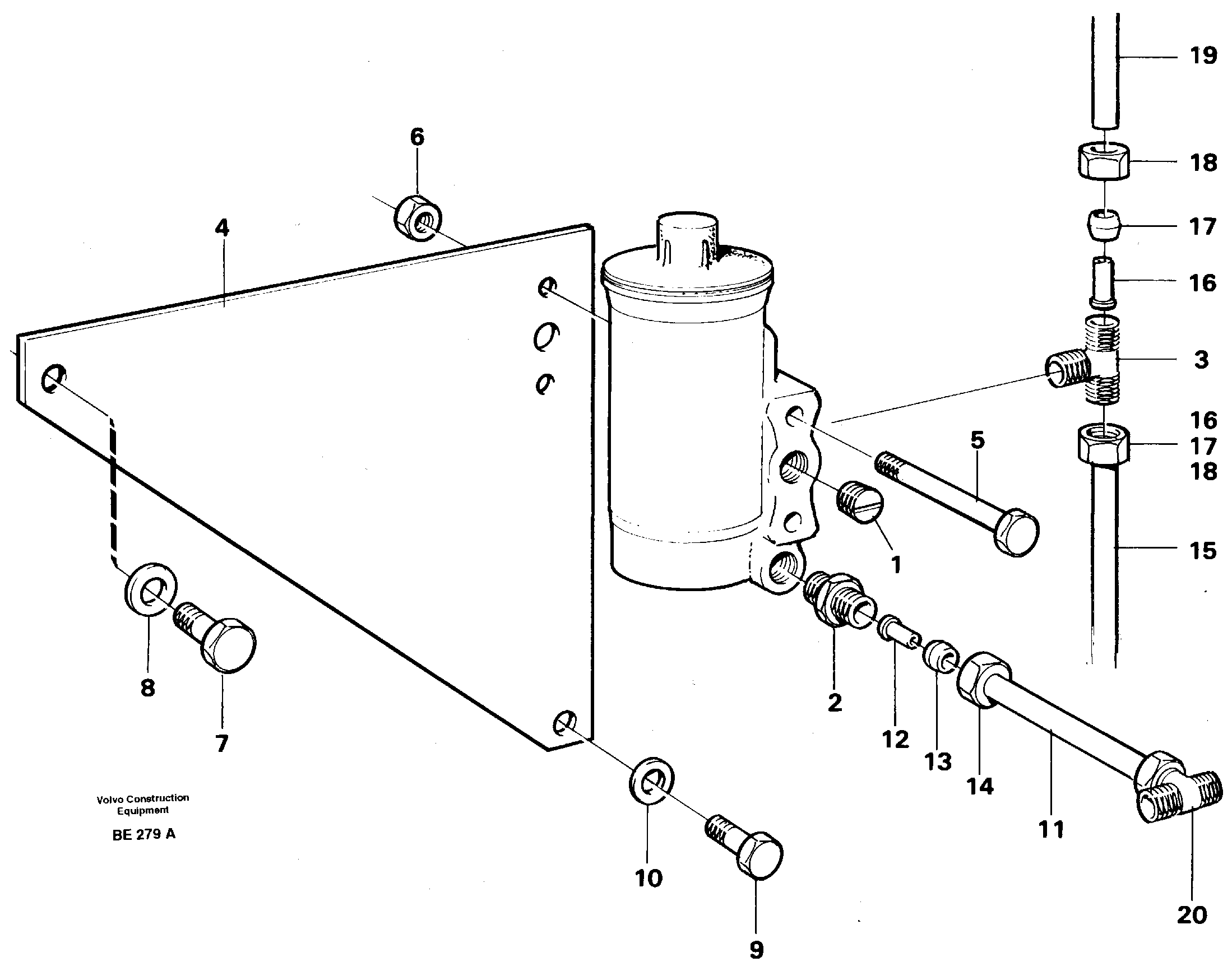 Схема запчастей Volvo A35 Volvo BM A35 - 90499 Regulator with fitting parts 