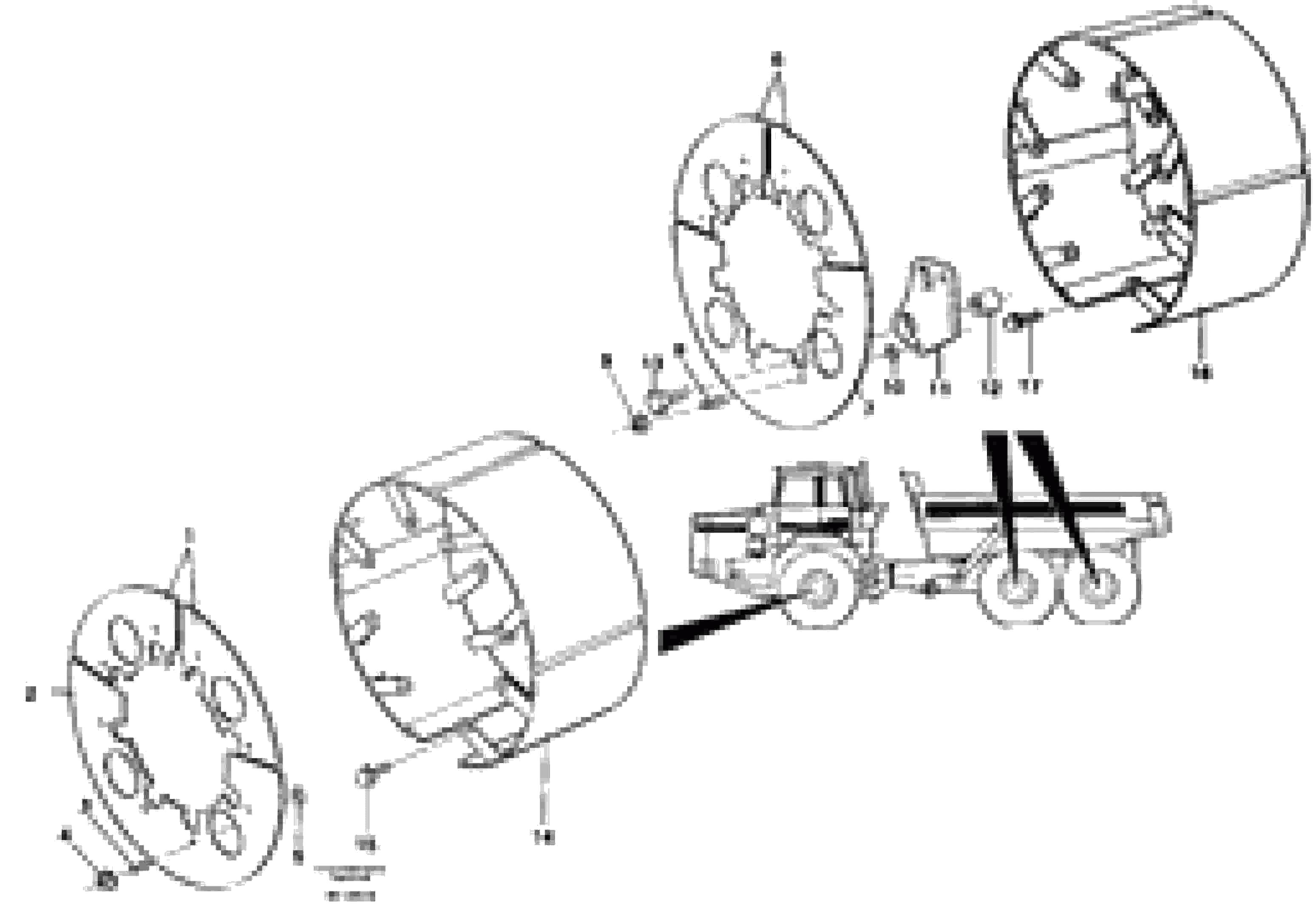 Схема запчастей Volvo A35 Volvo BM A35 - 5002 Brake shield 