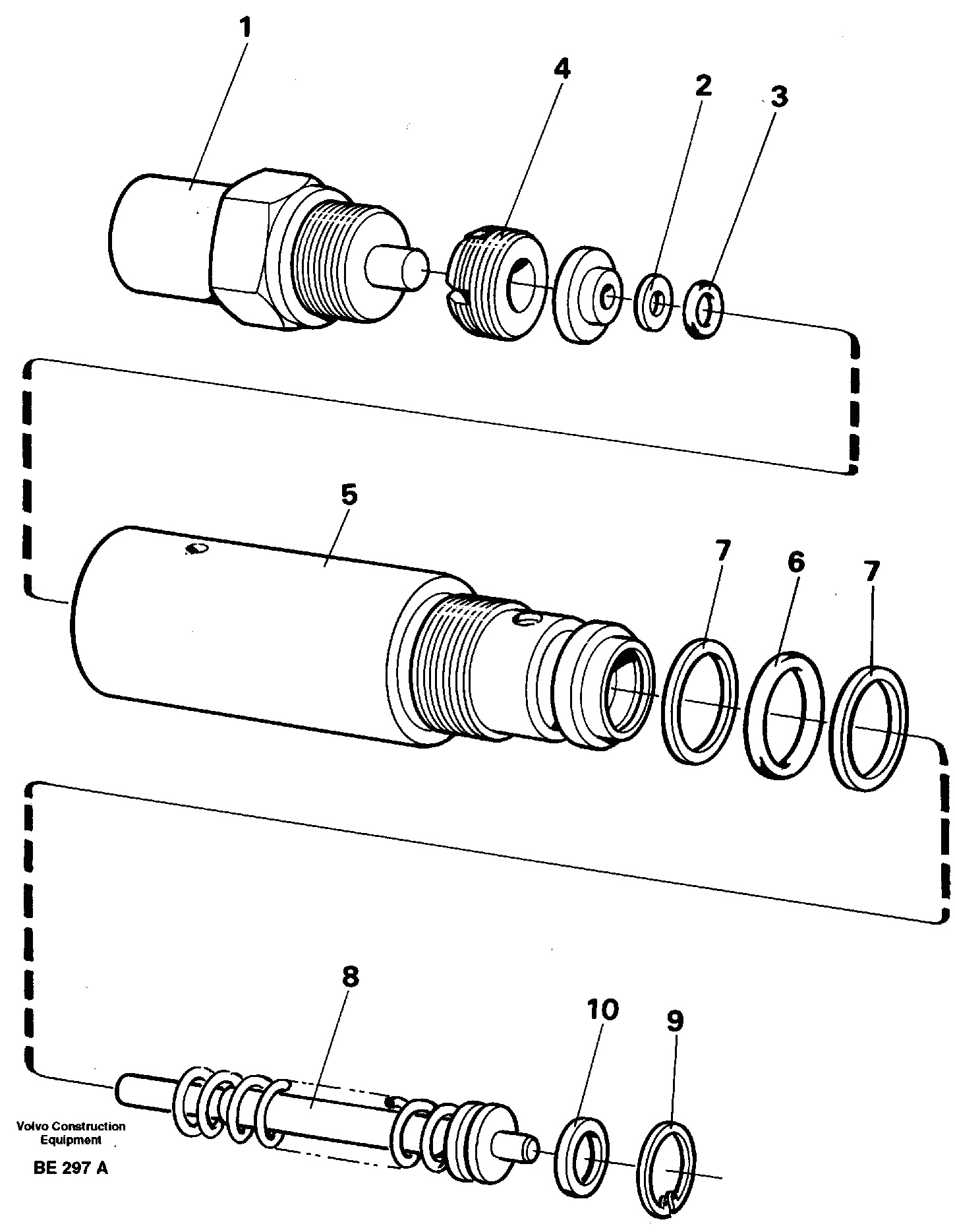 Схема запчастей Volvo A35 Volvo BM A35 - 5005 Pressure sensor 