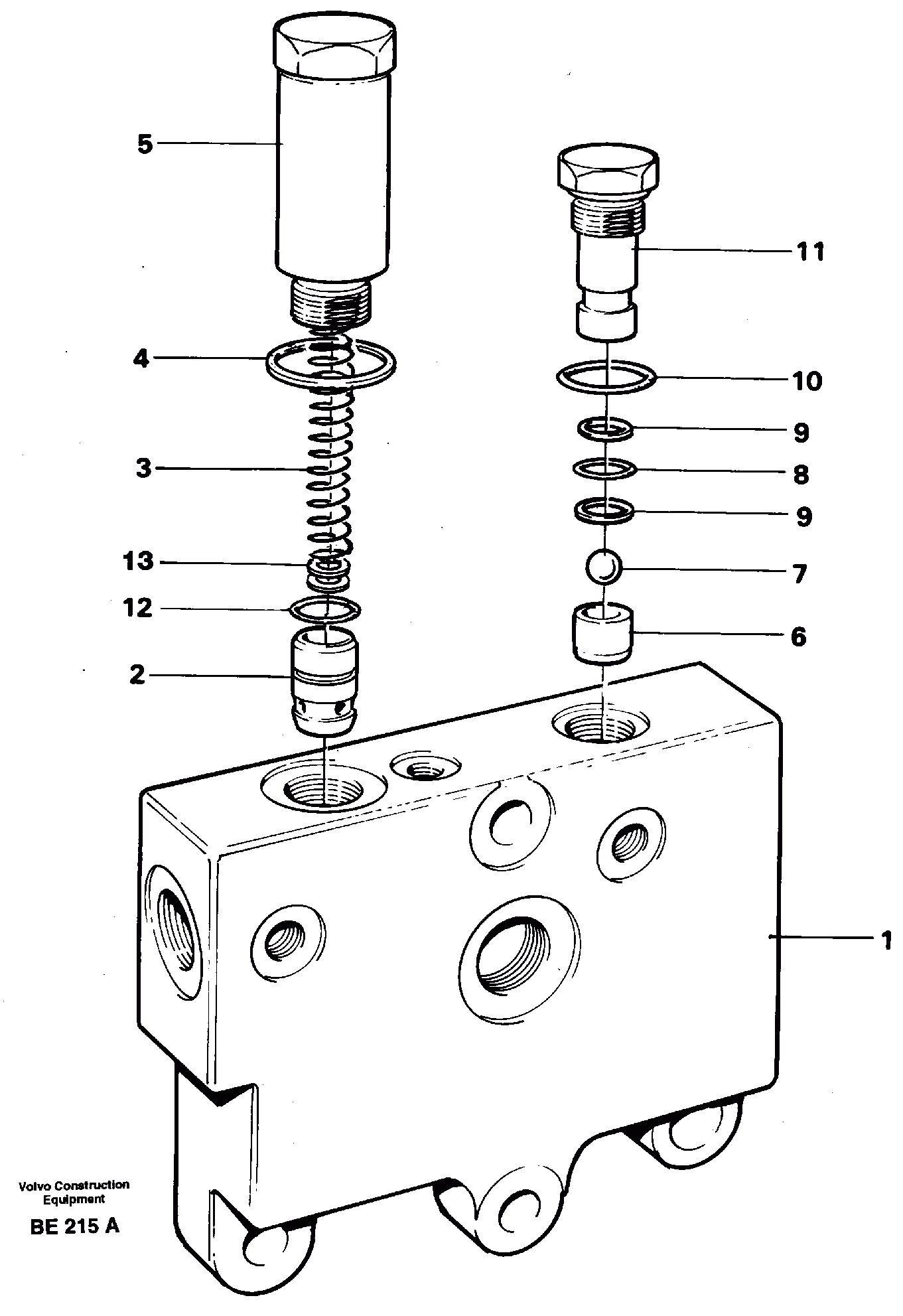 Схема запчастей Volvo A35 Volvo BM A35 - 6207 Valves 
