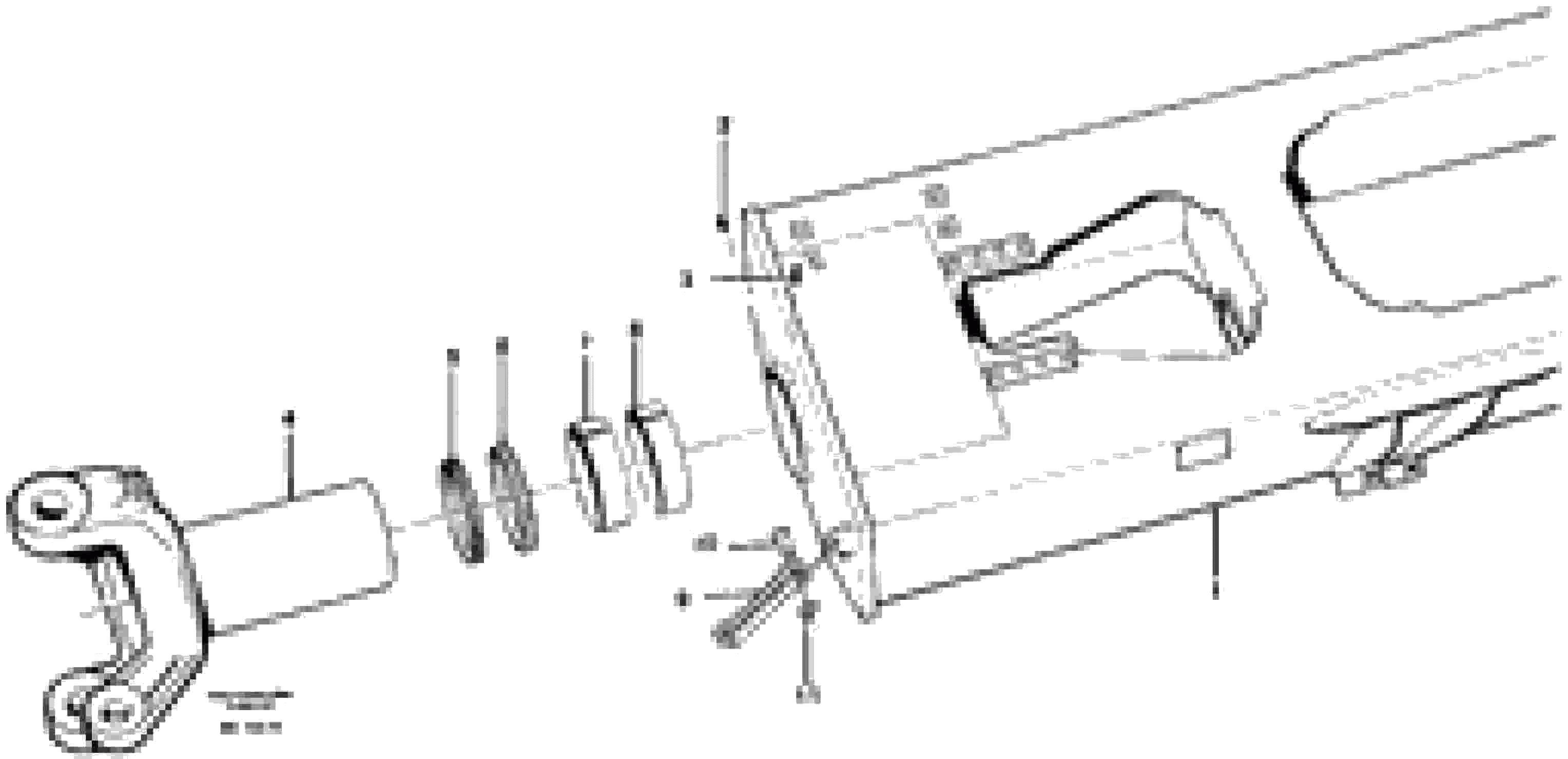 Схема запчастей Volvo A35 Volvo BM A35 - 38345 Frame, rear 