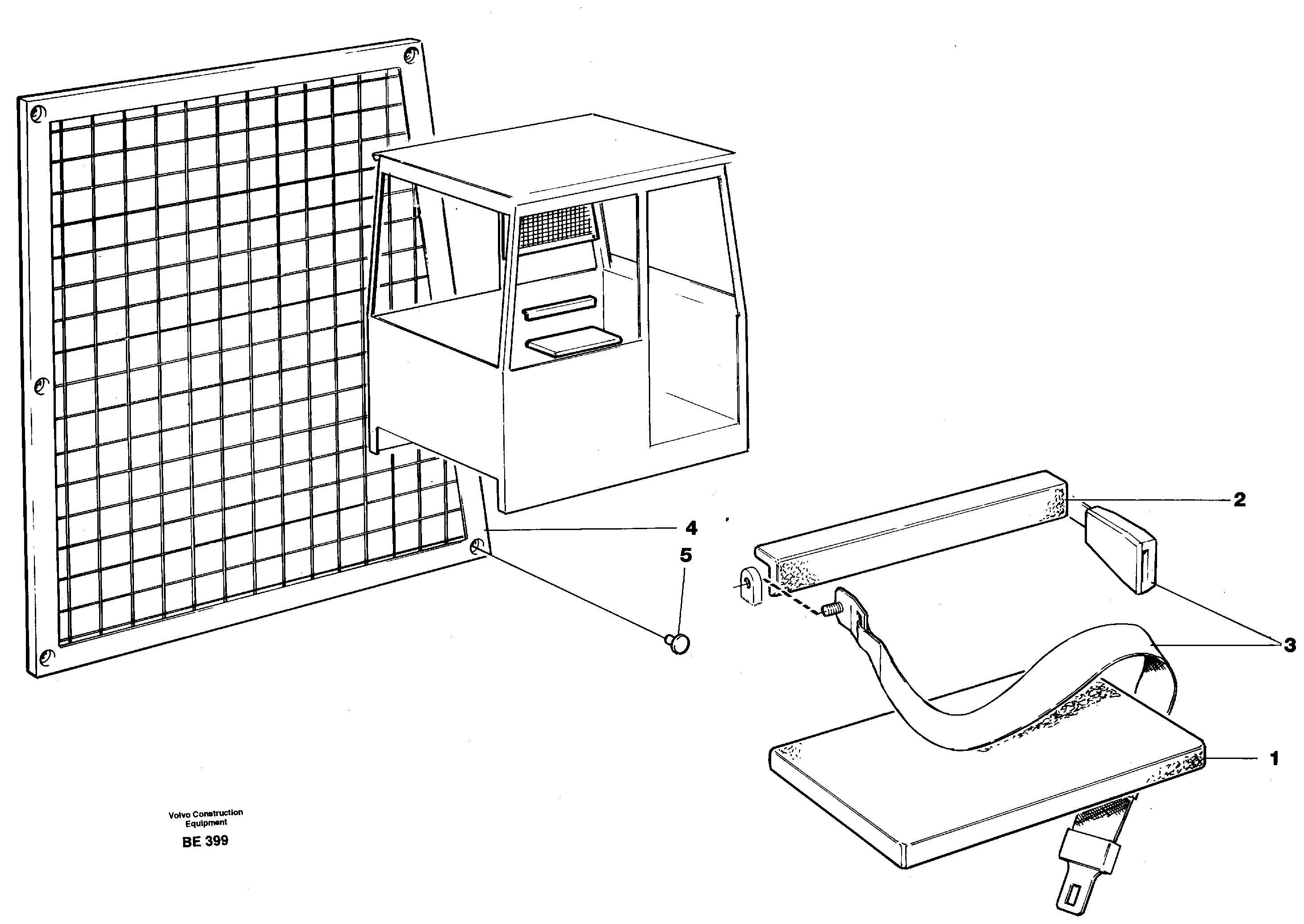 Схема запчастей Volvo A35 Volvo BM A35 - 19896 Instructors seat, USA 