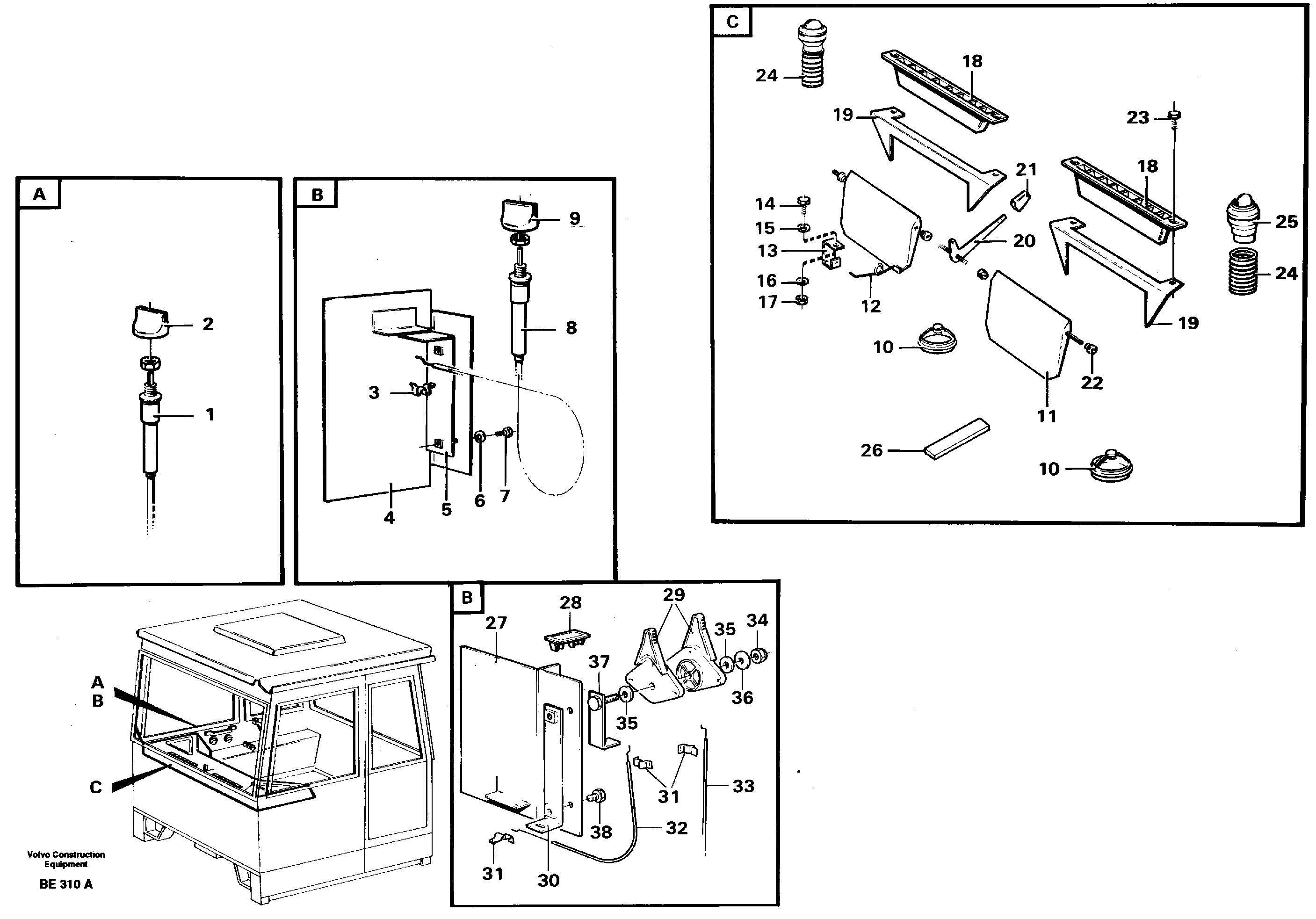 Схема запчастей Volvo A35 Volvo BM A35 - 17002 Controls 