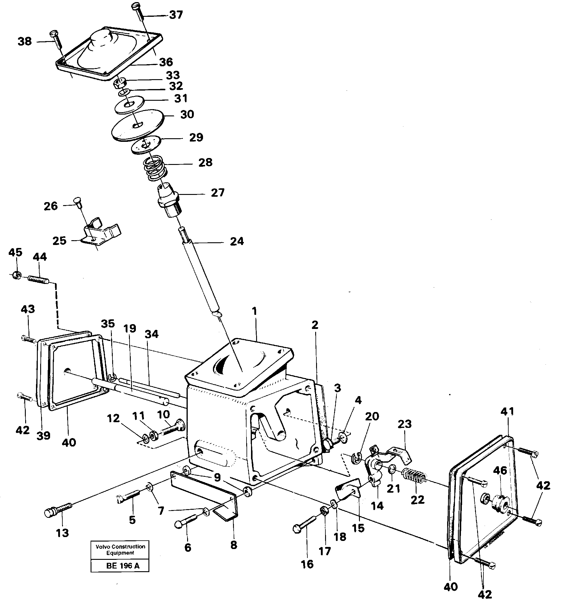 Схема запчастей Volvo A35 Volvo BM A35 - 38691 Smoke limiter 