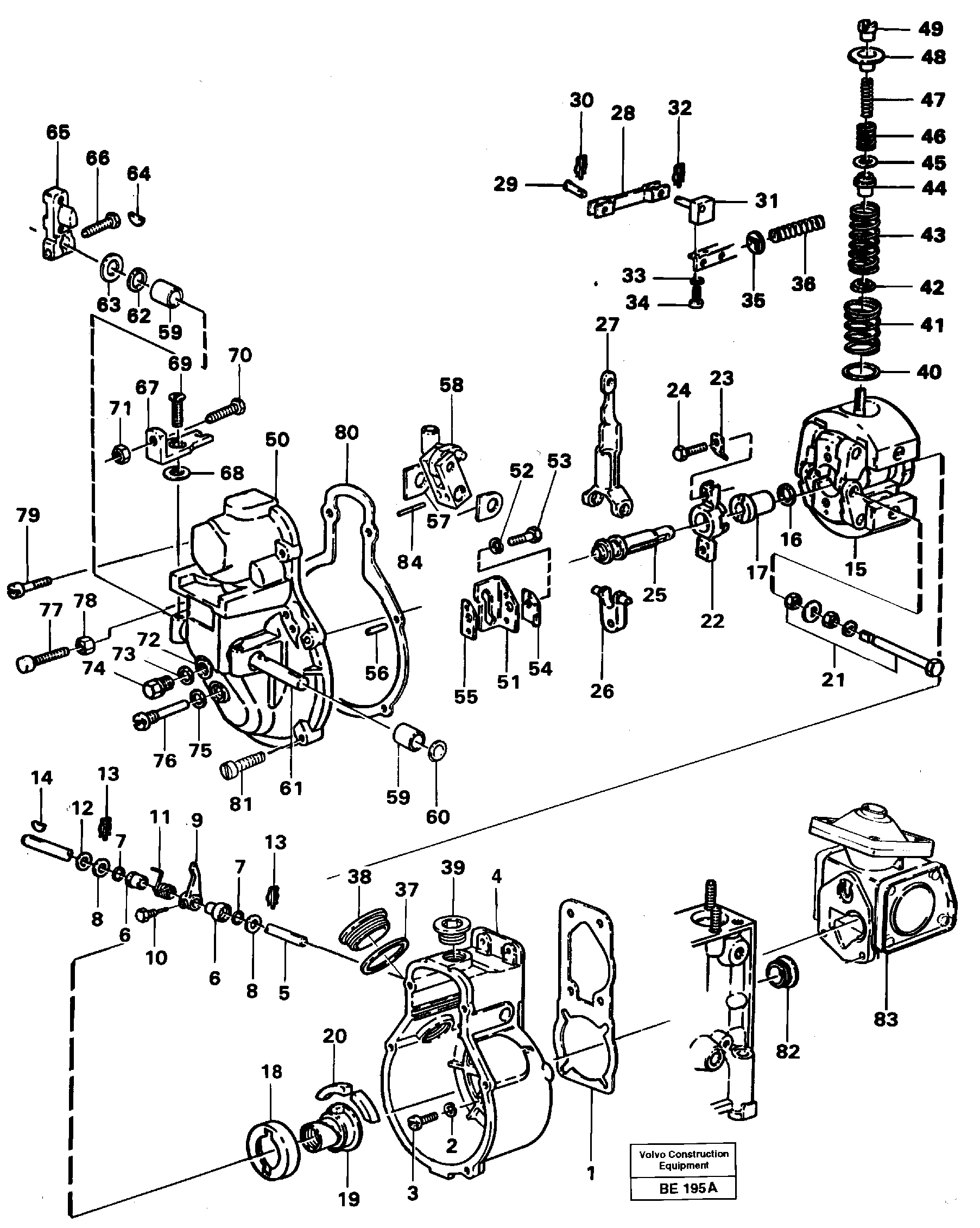 Схема запчастей Volvo A35 Volvo BM A35 - 58190 Centrifugal governor 