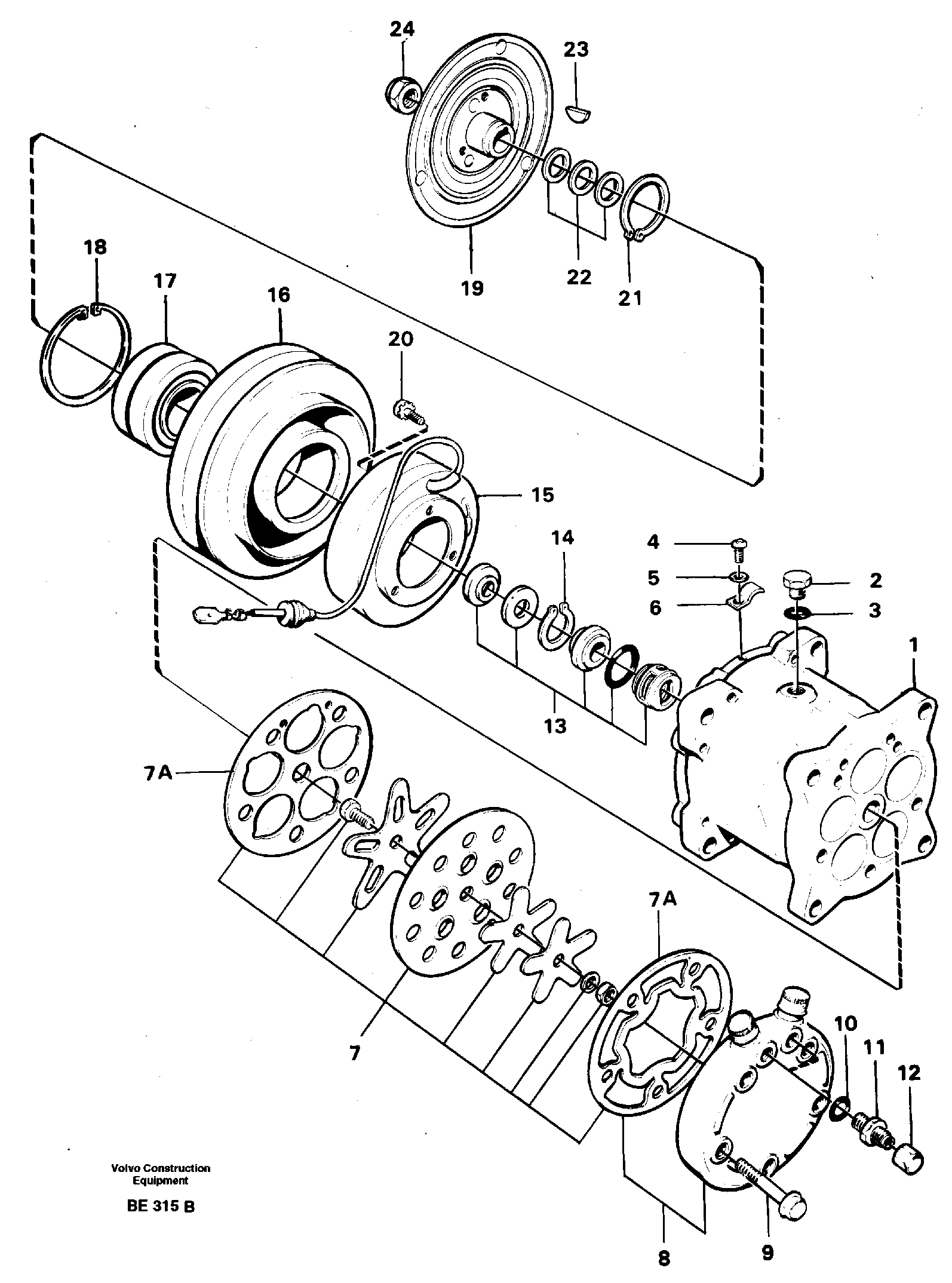 Схема запчастей Volvo A35 Volvo BM A35 - 48000 Air compressor 