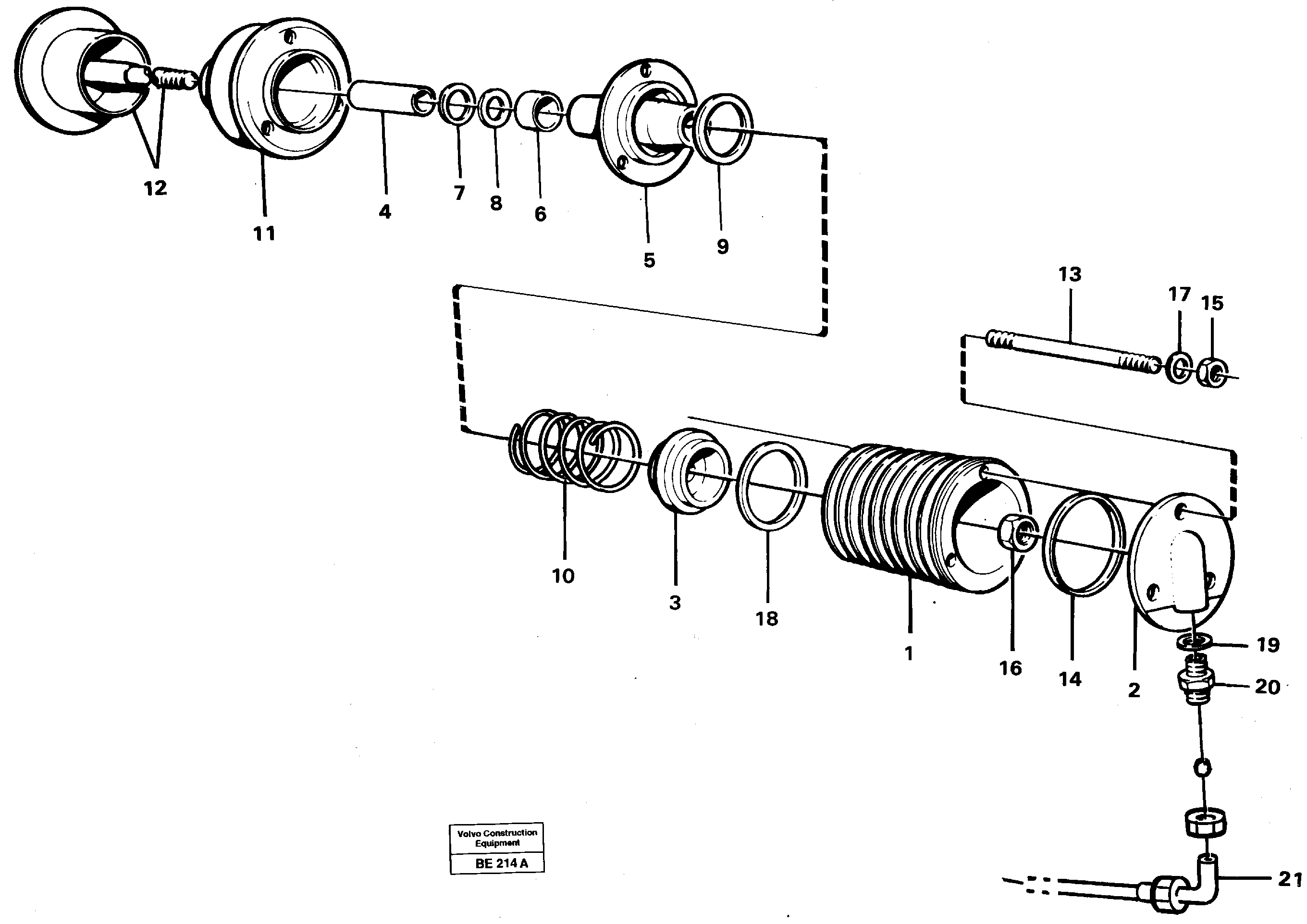 Схема запчастей Volvo A35 Volvo BM A35 - 16677 Exhaust pressure regulator 