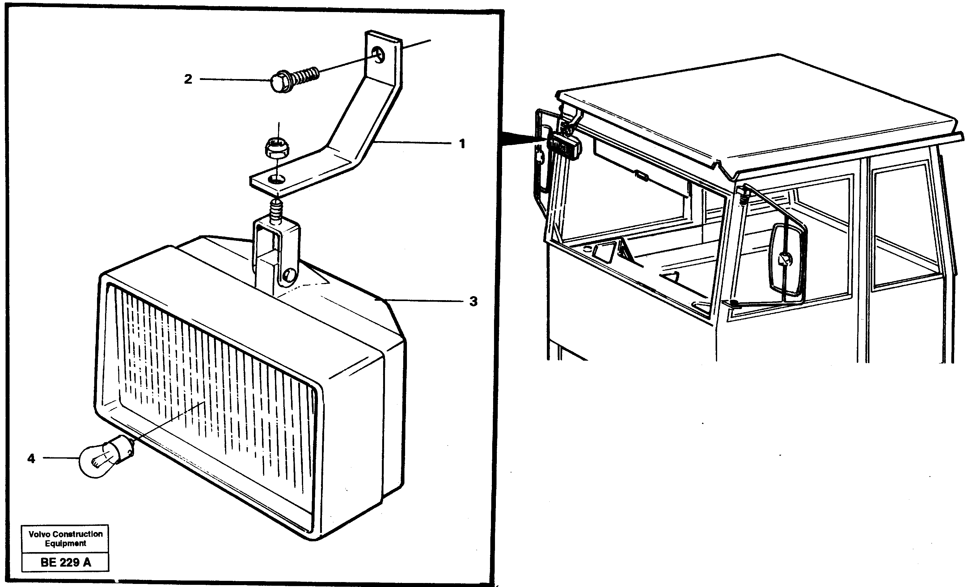 Схема запчастей Volvo A35 Volvo BM A35 - 37139 Work lights 
