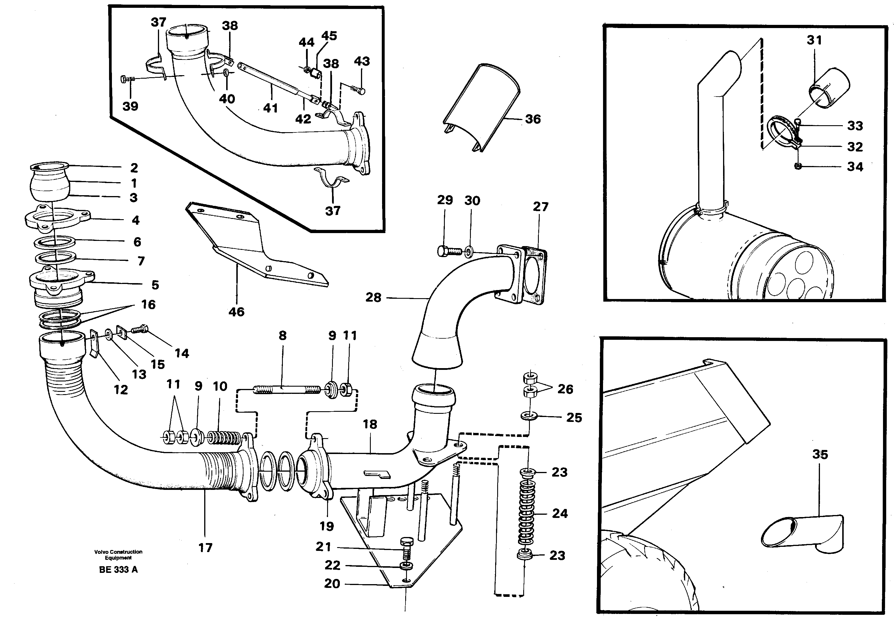 Схема запчастей Volvo A35 Volvo BM A35 - 87903 Body heating 