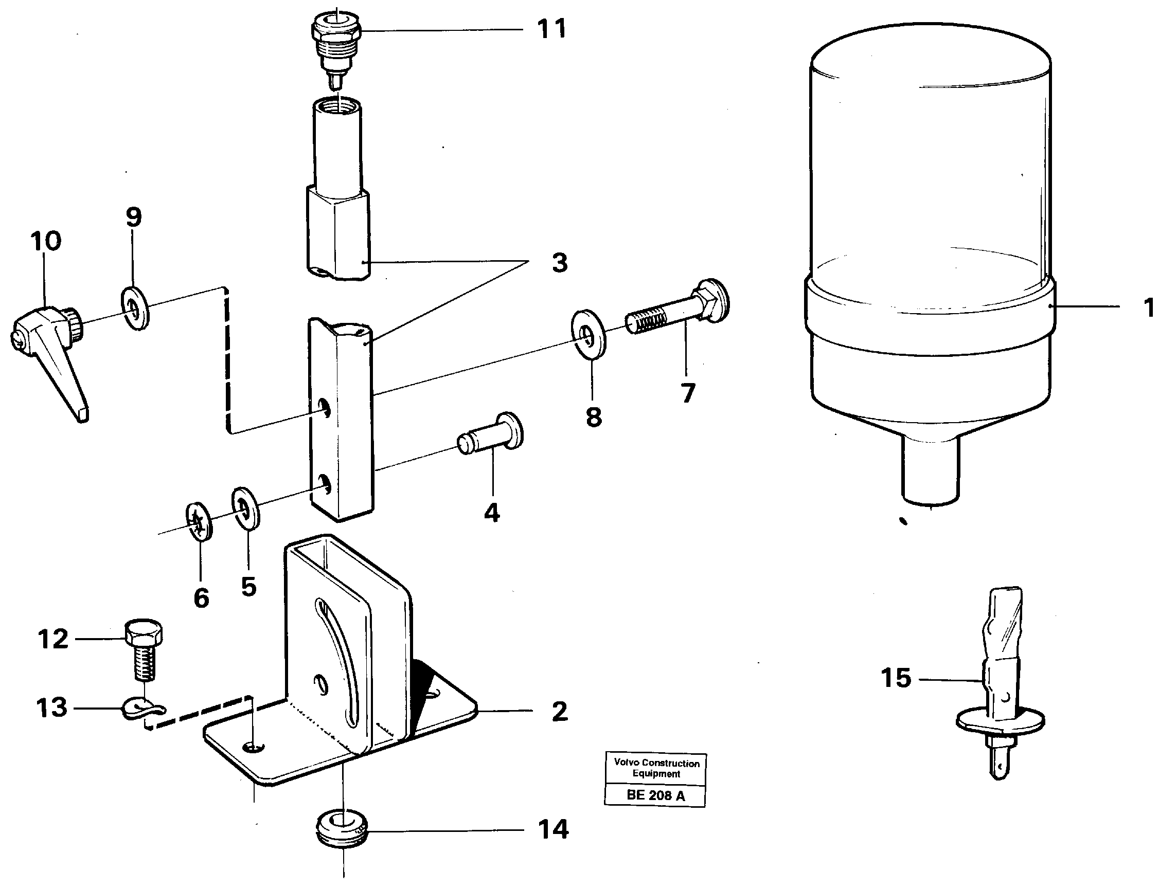 Схема запчастей Volvo A35 Volvo BM A35 - 6255 Rotating beacon 