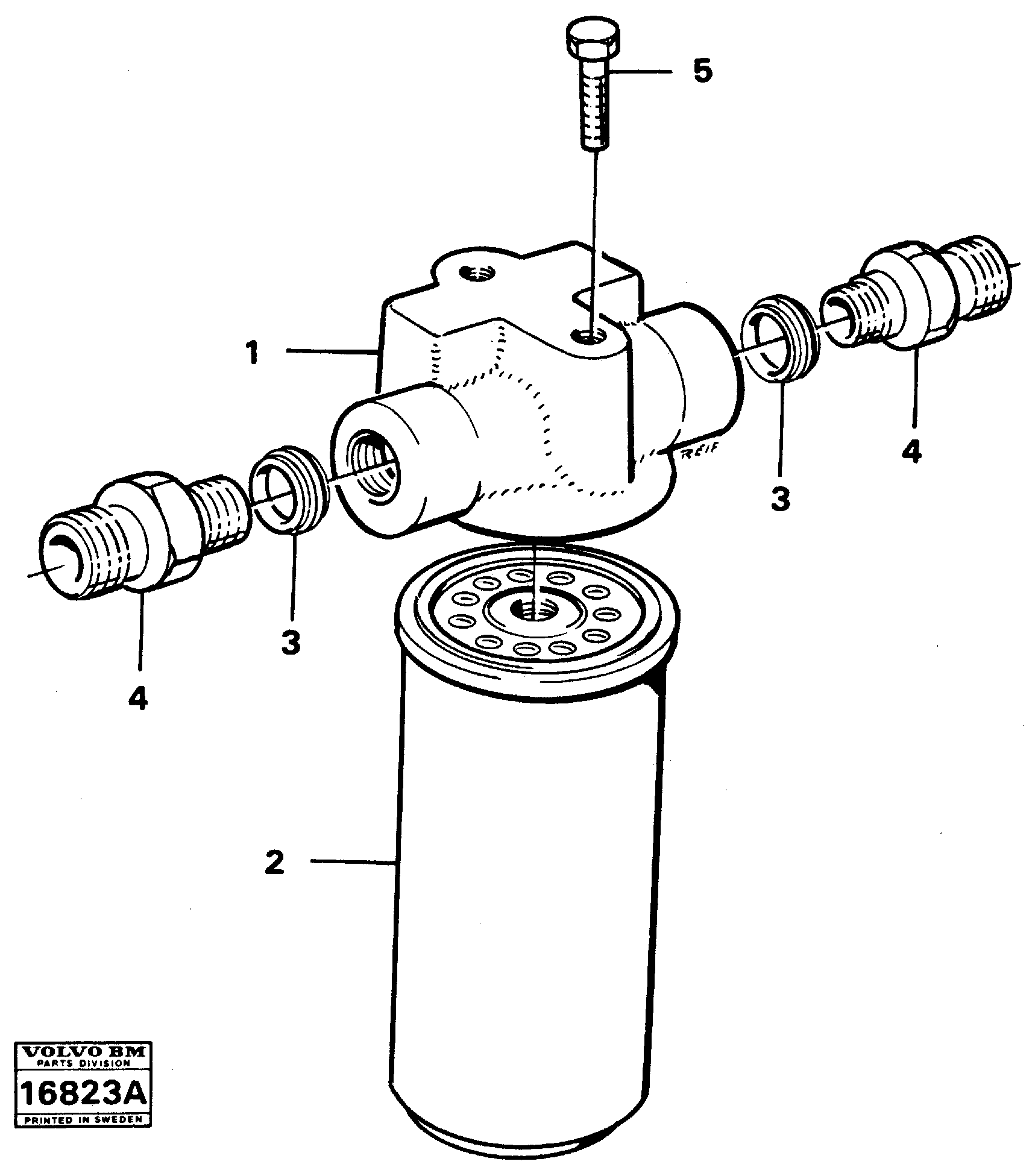 Схема запчастей Volvo A25 VOLVO BM VOLVO BM A25 - 39084 Фильтр масляный 