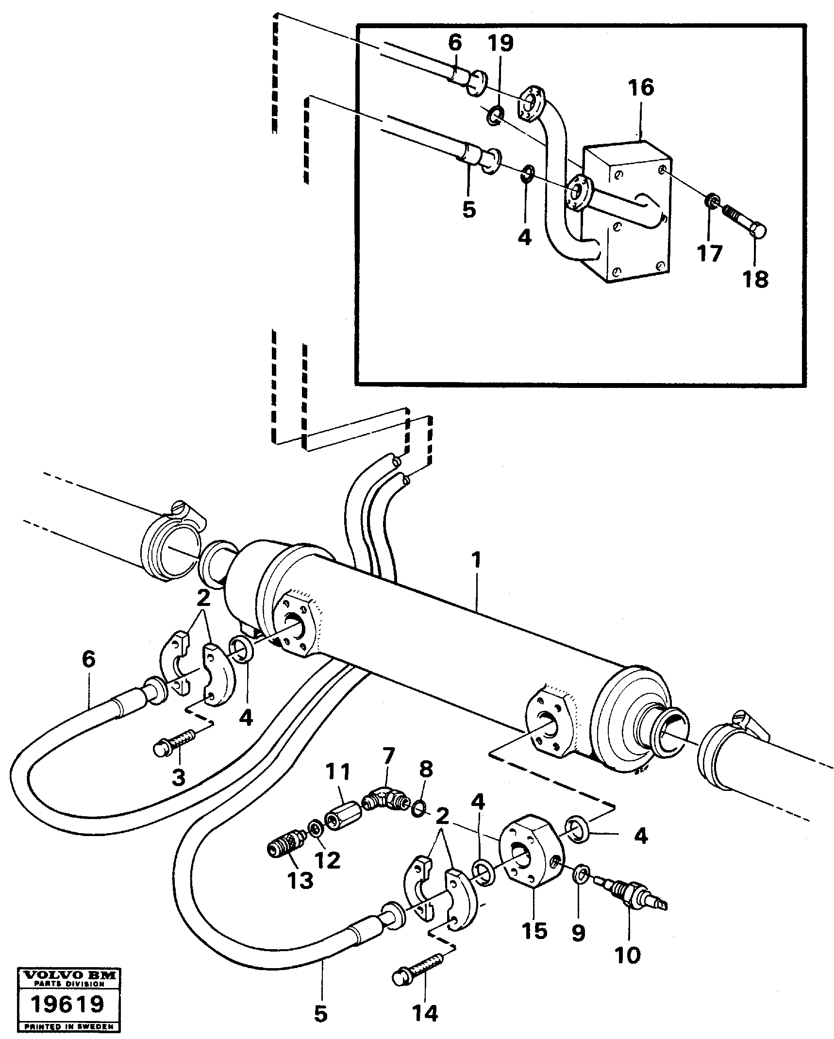 Схема запчастей Volvo A25 VOLVO BM VOLVO BM A25 - 97751 Масляный радиатор 