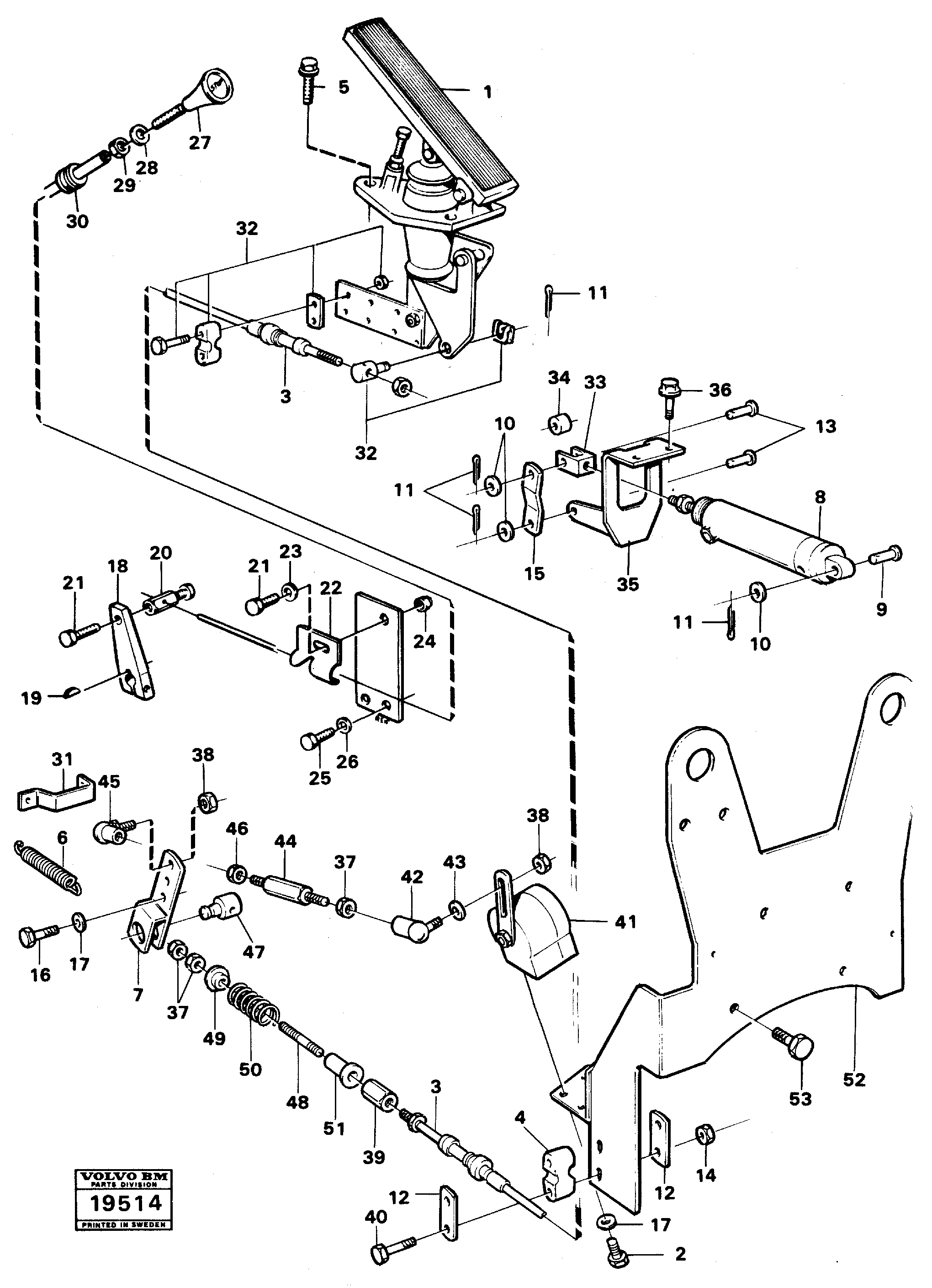 Схема запчастей Volvo A25 VOLVO BM VOLVO BM A25 - 20619 Regulator control 