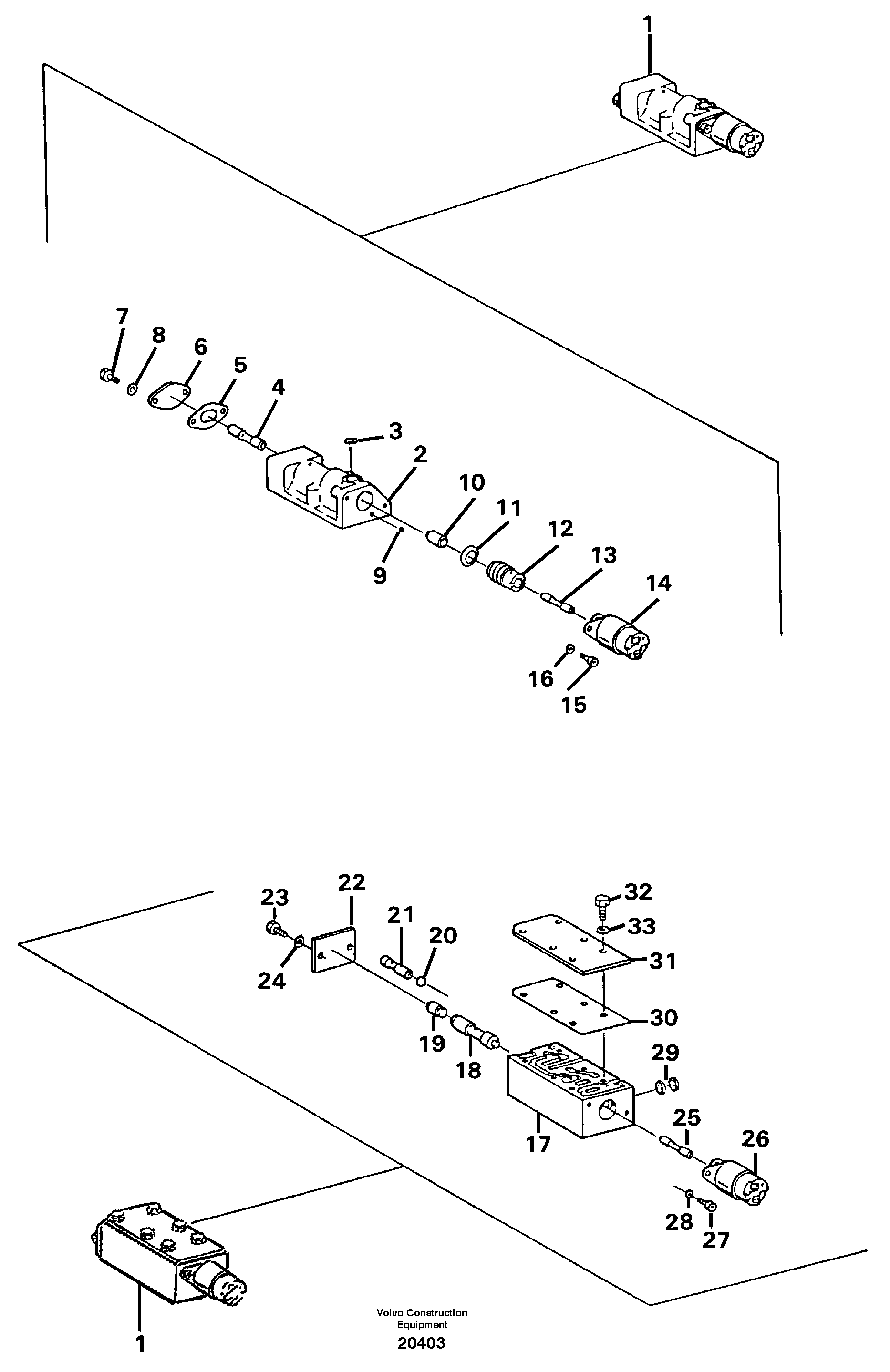 Схема запчастей Volvo A25 VOLVO BM VOLVO BM A25 - 34572 Modulation valve 