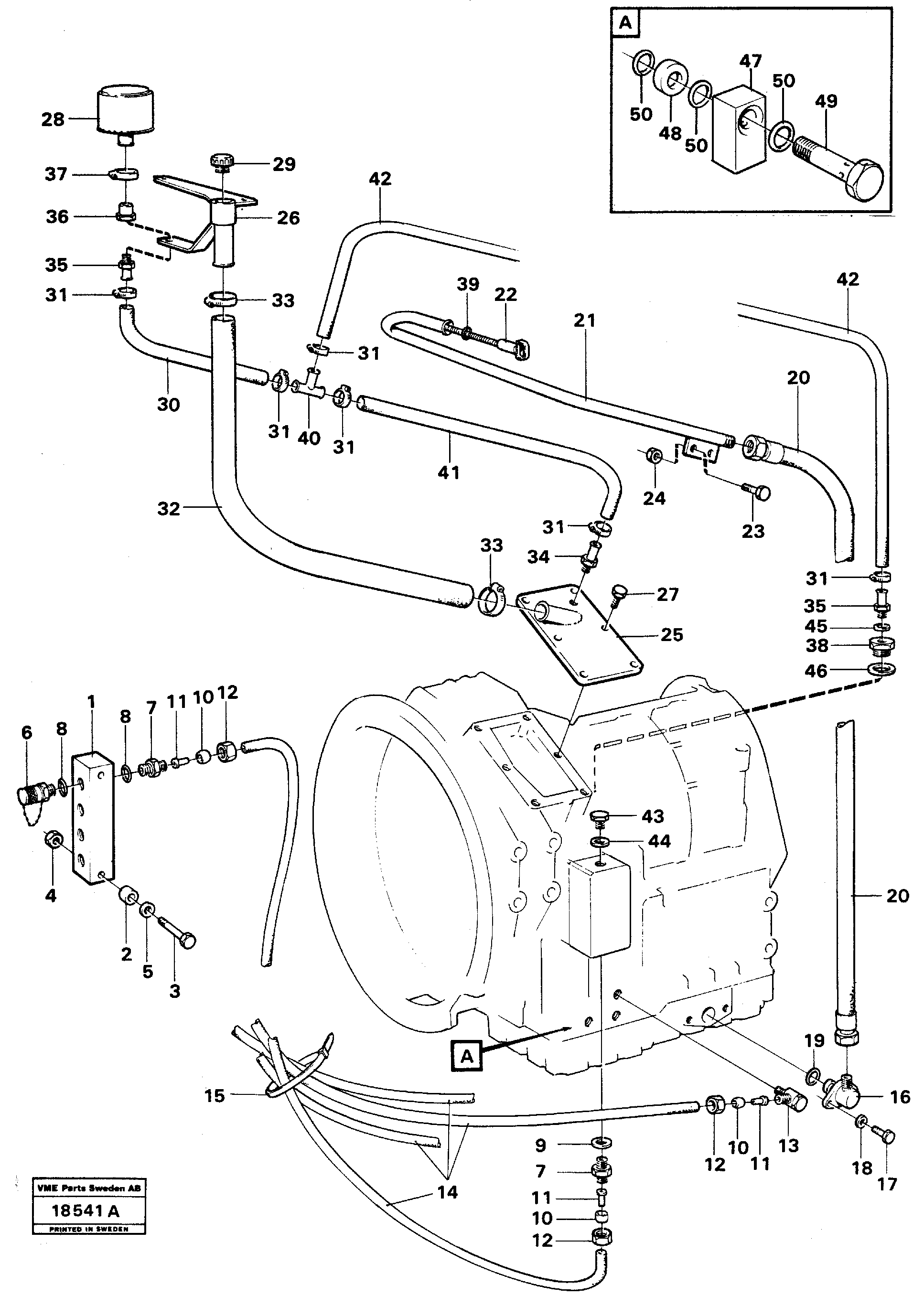 Схема запчастей Volvo A25 VOLVO BM VOLVO BM A25 - 99694 Oil dipstick 