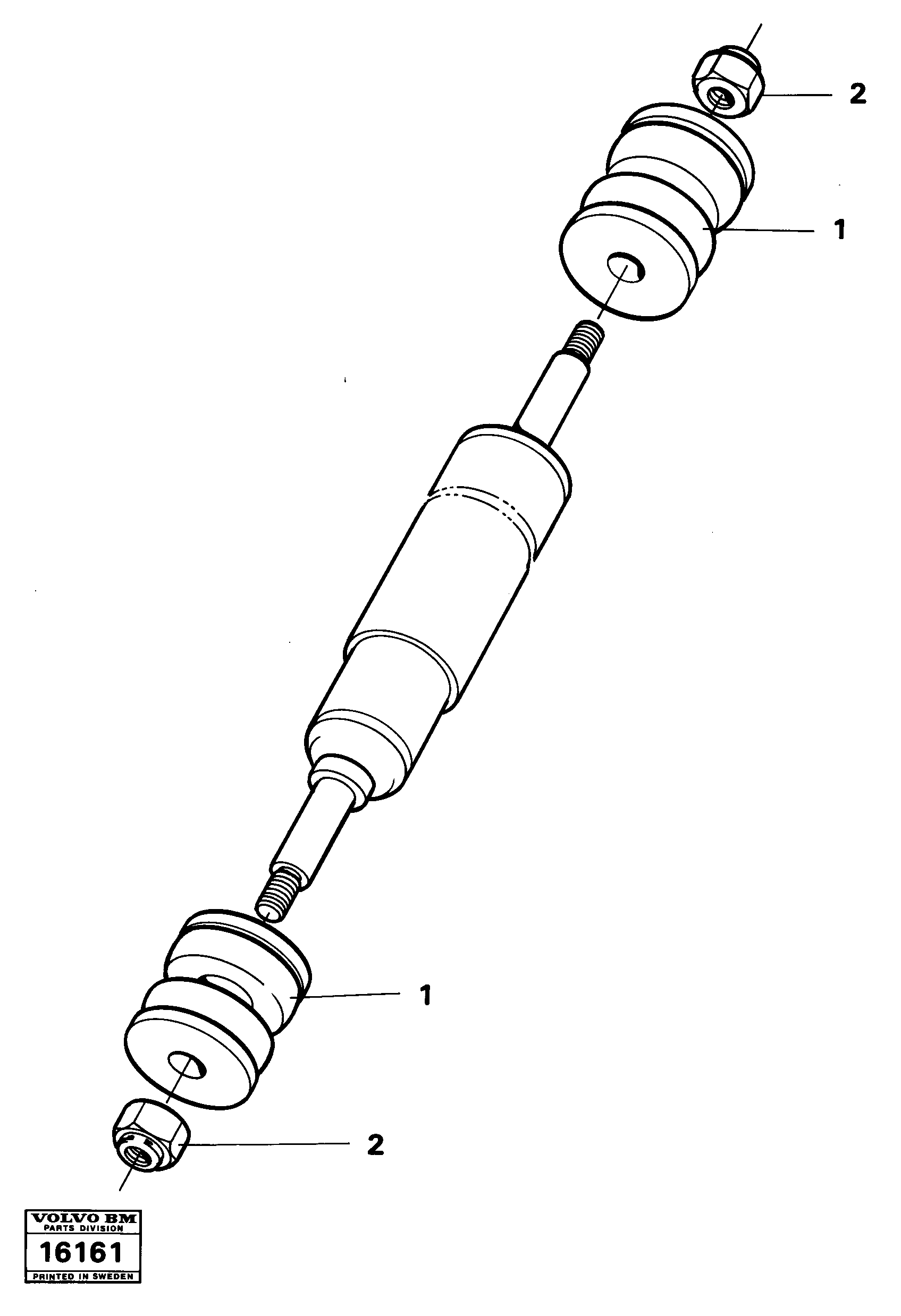 Схема запчастей Volvo A25 VOLVO BM VOLVO BM A25 - 24508 Shock absorbers 