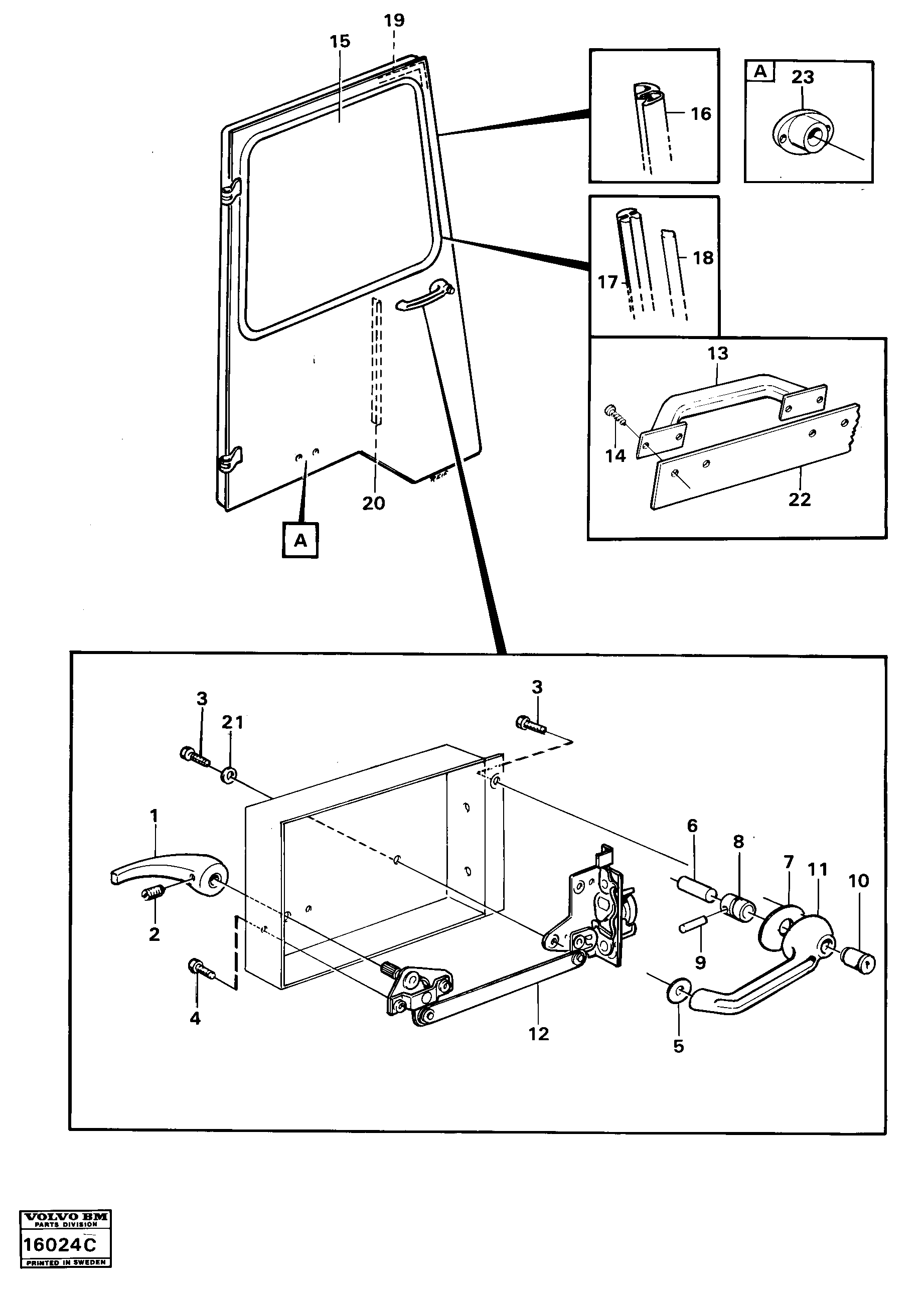 Схема запчастей Volvo A25 VOLVO BM VOLVO BM A25 - 21862 Door 