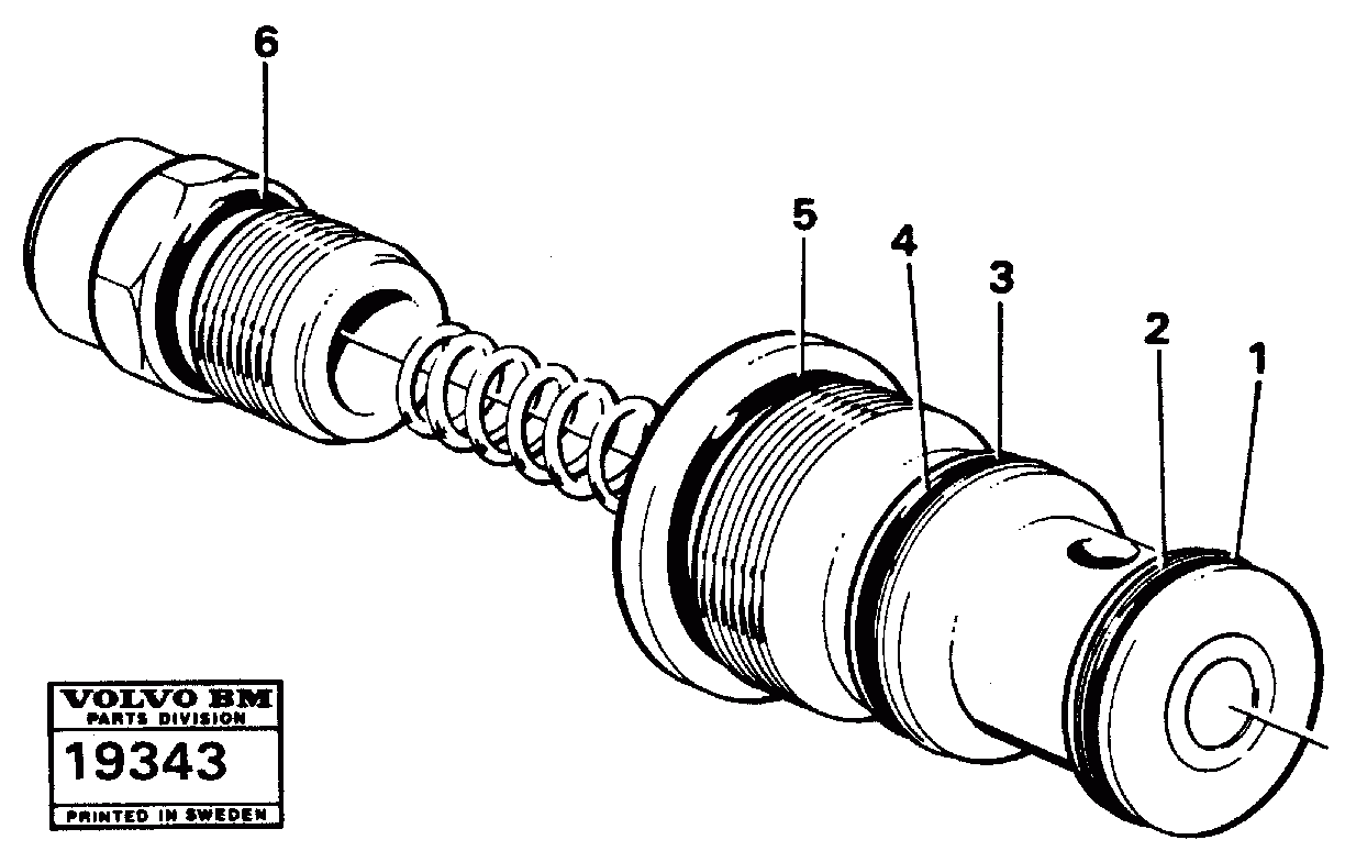 Схема запчастей Volvo A25 VOLVO BM VOLVO BM A25 - 20002 Клапан обратный 