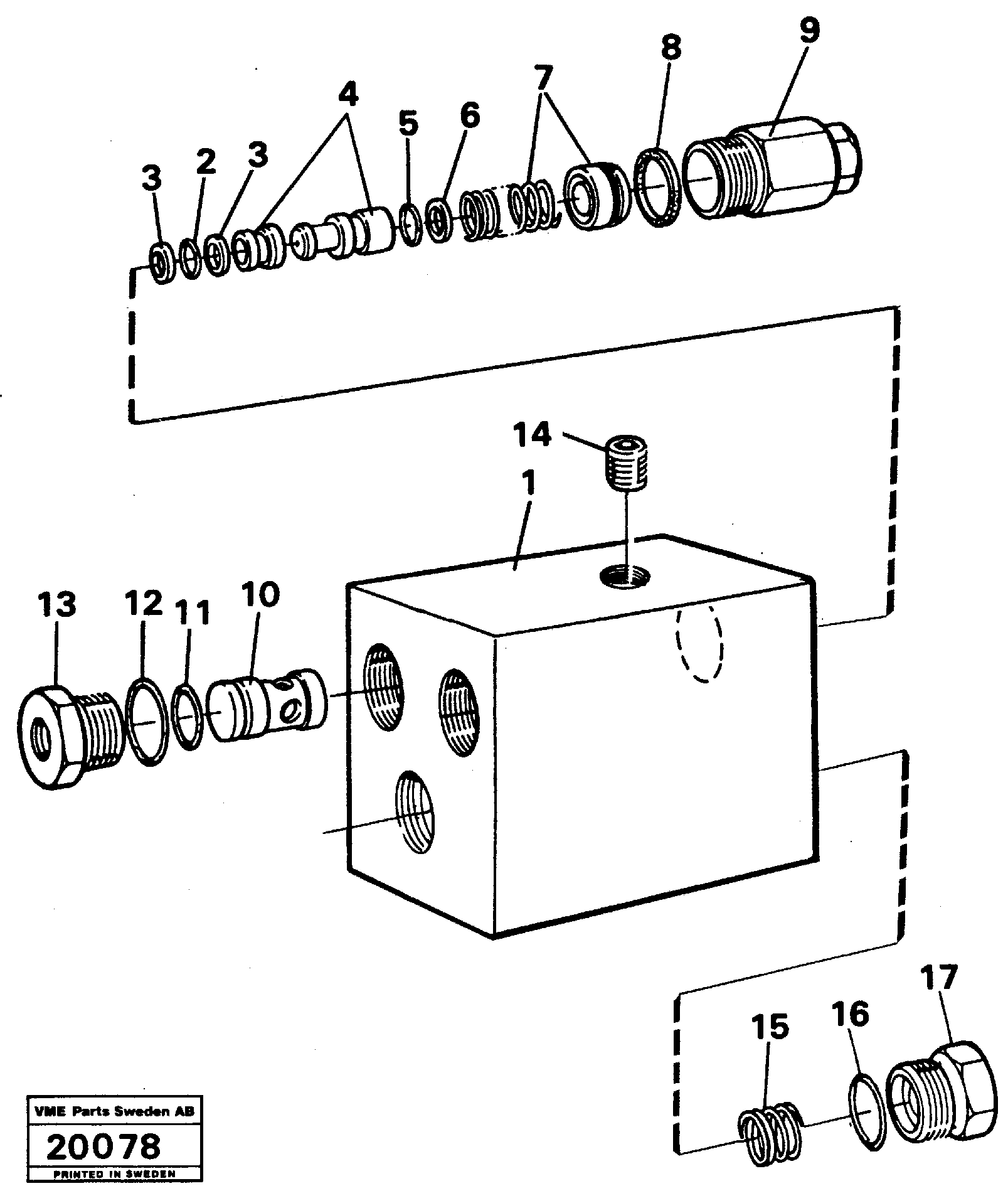 Схема запчастей Volvo A25 VOLVO BM VOLVO BM A25 - 20003 Valves 