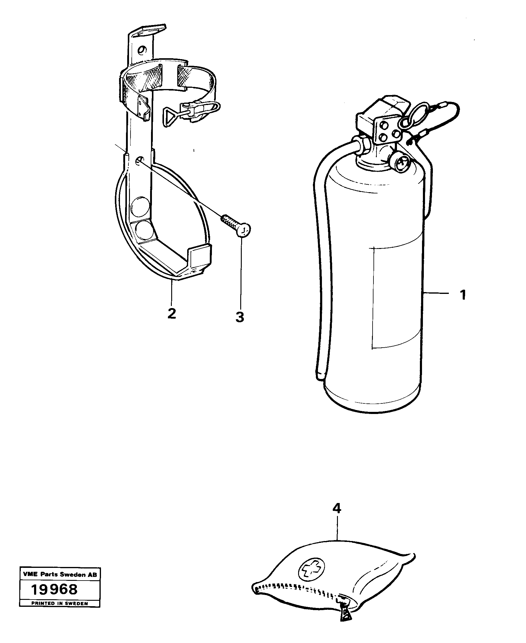 Схема запчастей Volvo A25 VOLVO BM VOLVO BM A25 - 20007 Emergency equipment 90389 