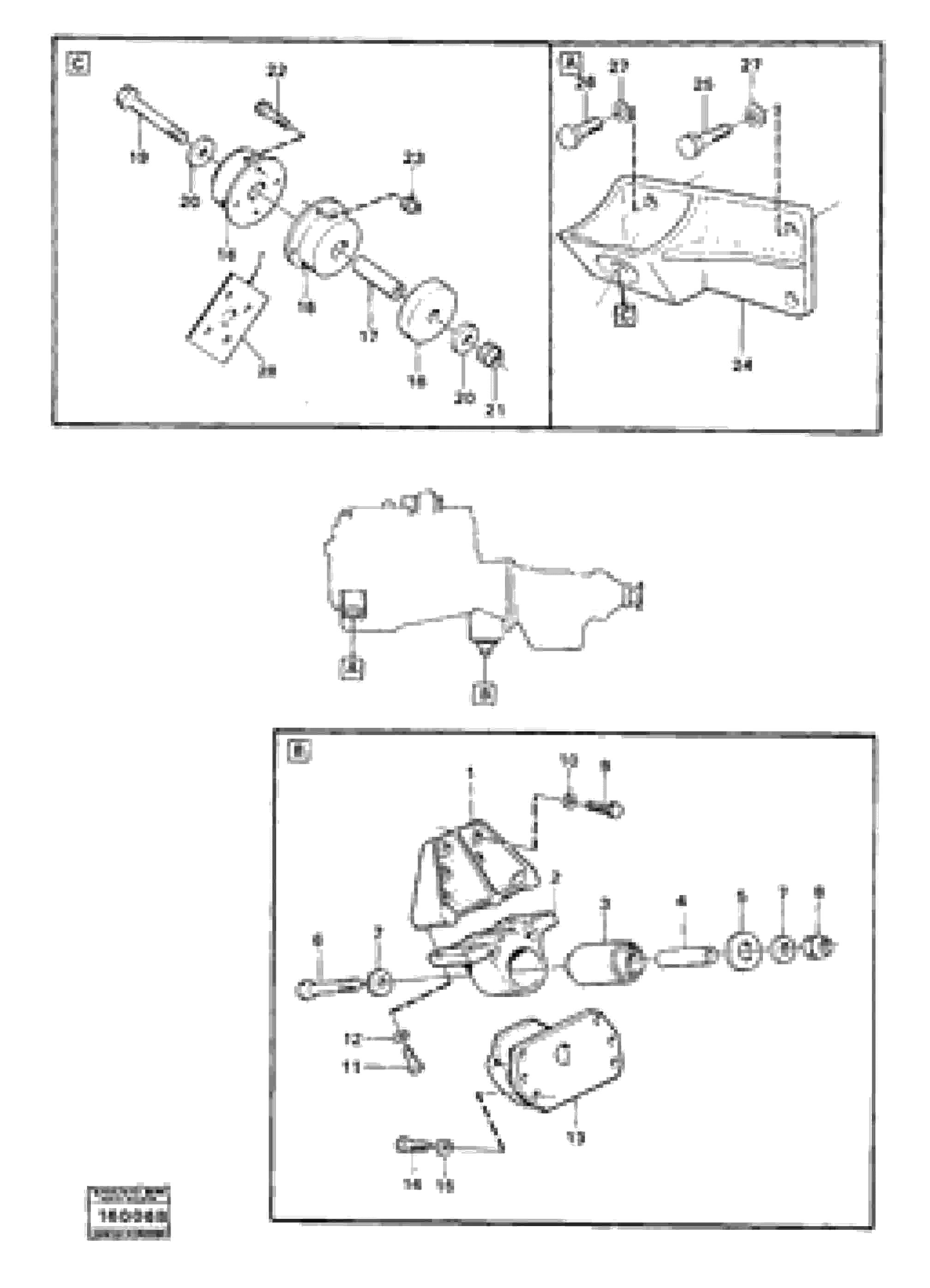 Схема запчастей Volvo A25 VOLVO BM VOLVO BM A25 - 86518 Установка двигателя 
