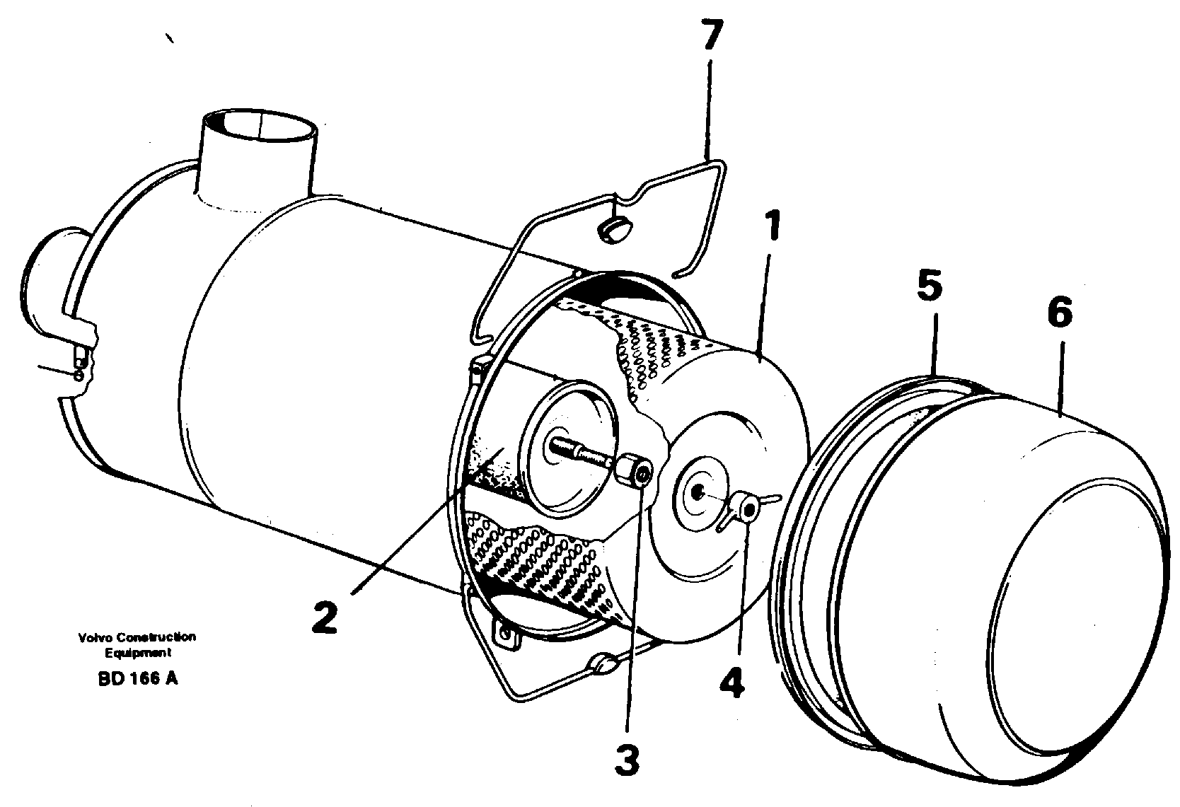 Схема запчастей Volvo A30 VOLVO BM VOLVO BM A30 - 5194 Фильтр воздушный 