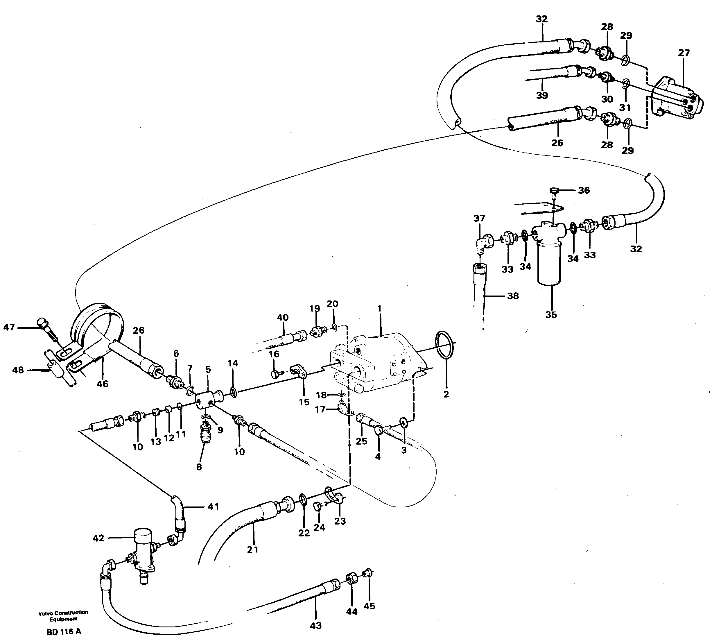 Схема запчастей Volvo A30 VOLVO BM VOLVO BM A30 - 99390 Fan drive 