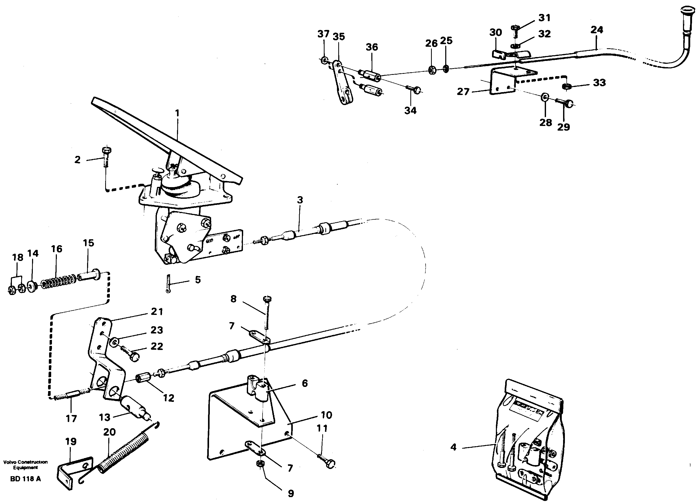 Схема запчастей Volvo A30 VOLVO BM VOLVO BM A30 - 21044 Regulator control 