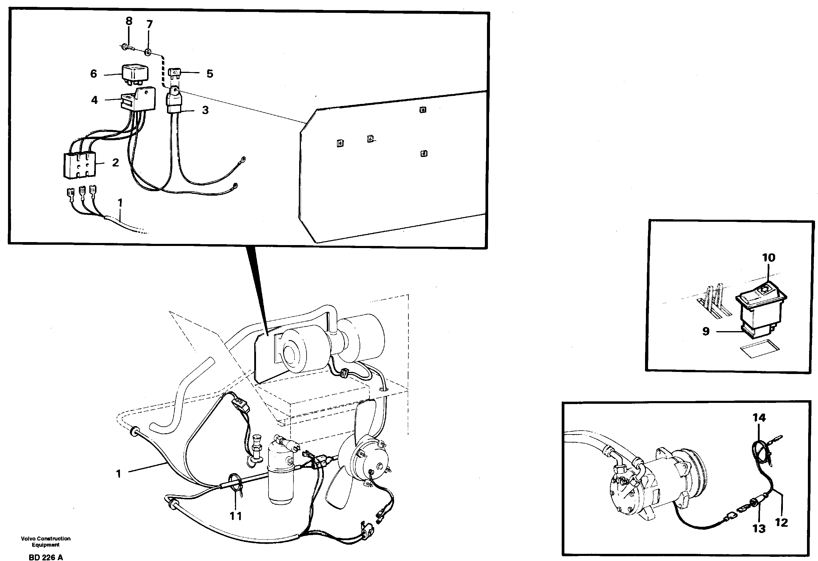Схема запчастей Volvo A30 VOLVO BM VOLVO BM A30 - 16983 Air conditioning 
