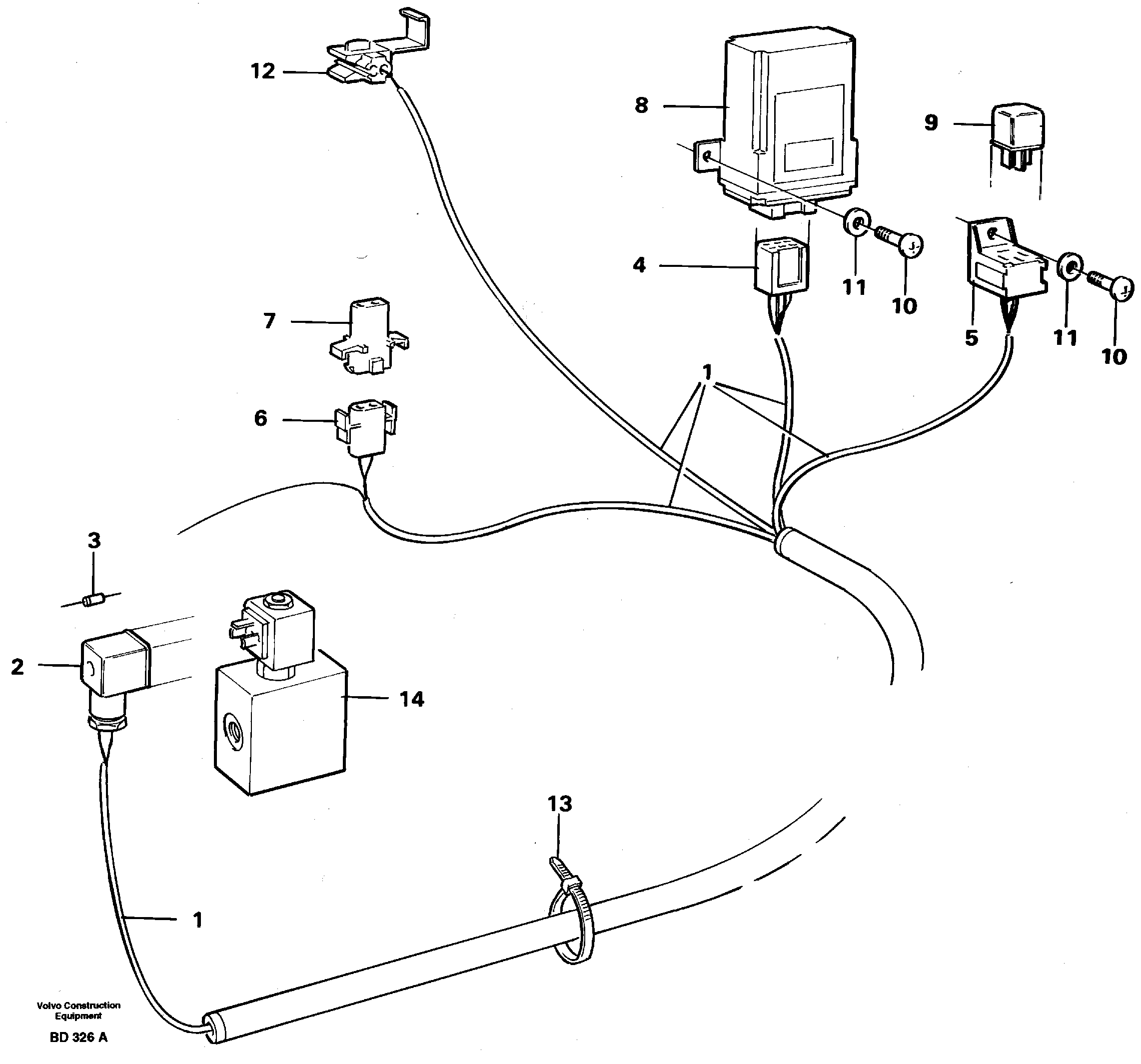 Схема запчастей Volvo A30 VOLVO BM VOLVO BM A30 - 5218 Low-emission: Electrical equipment 