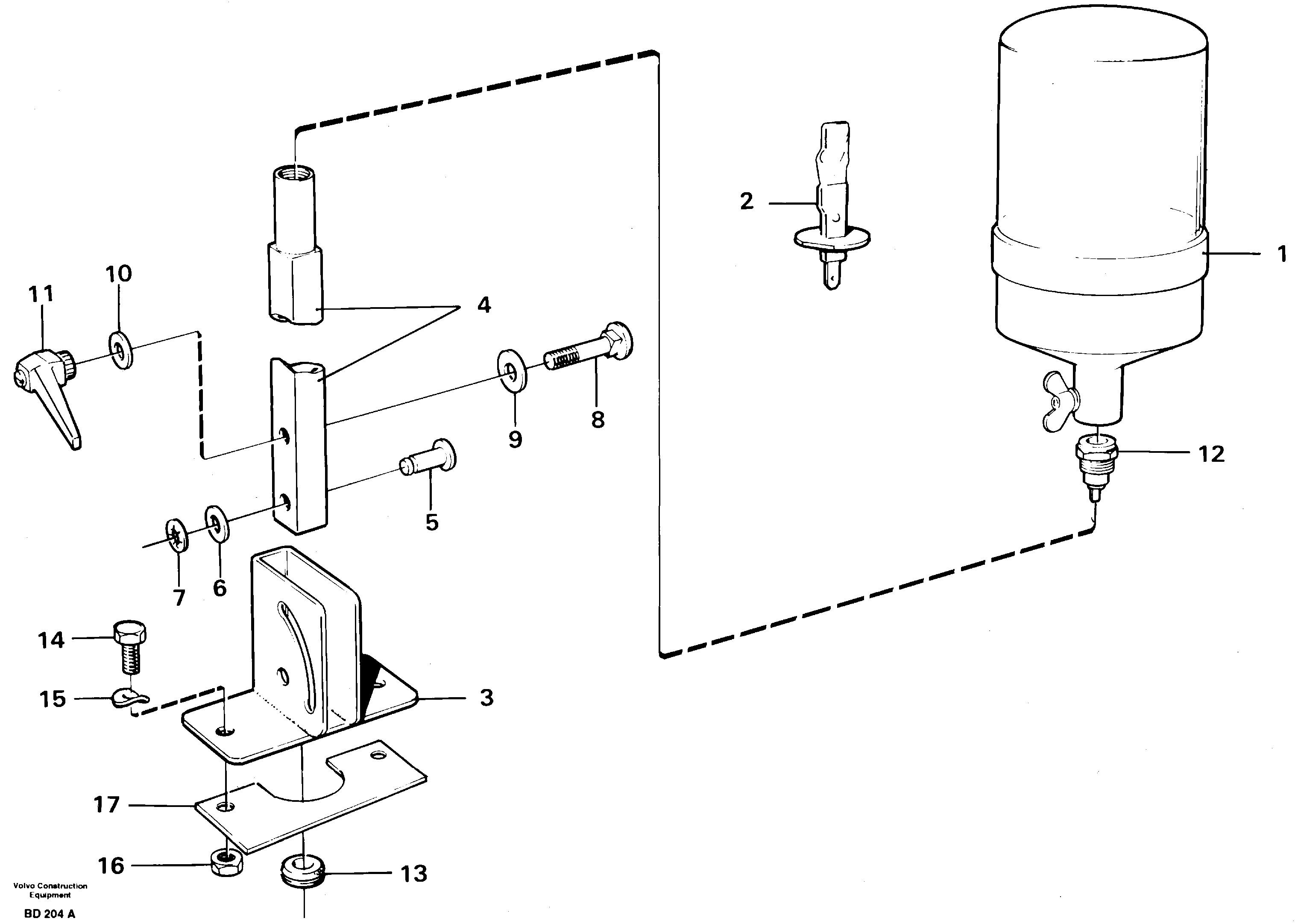 Схема запчастей Volvo A30 VOLVO BM VOLVO BM A30 - 9372 Rotating beacon 
