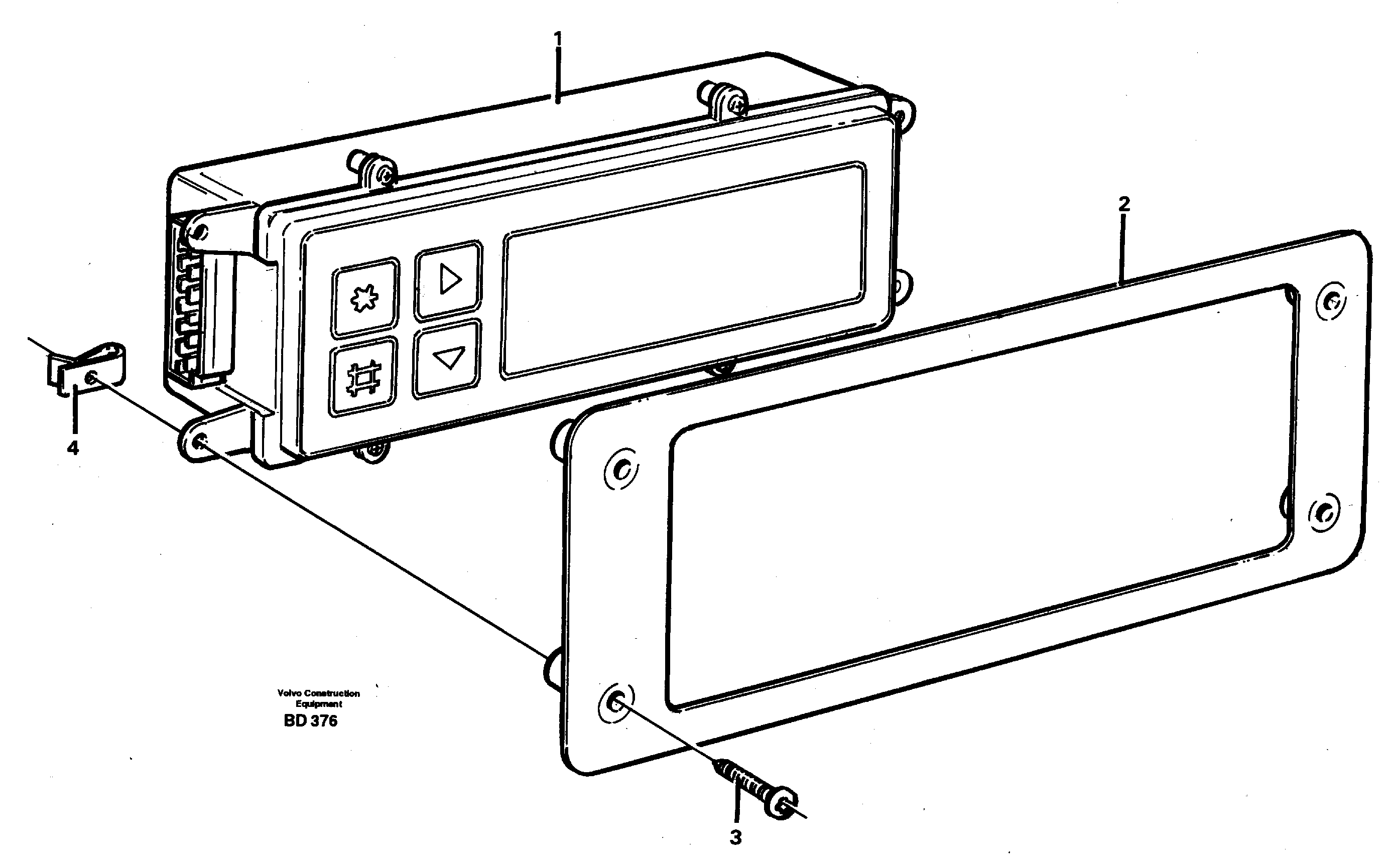 Схема запчастей Volvo A30 VOLVO BM VOLVO BM A30 - 9391 Display panel 