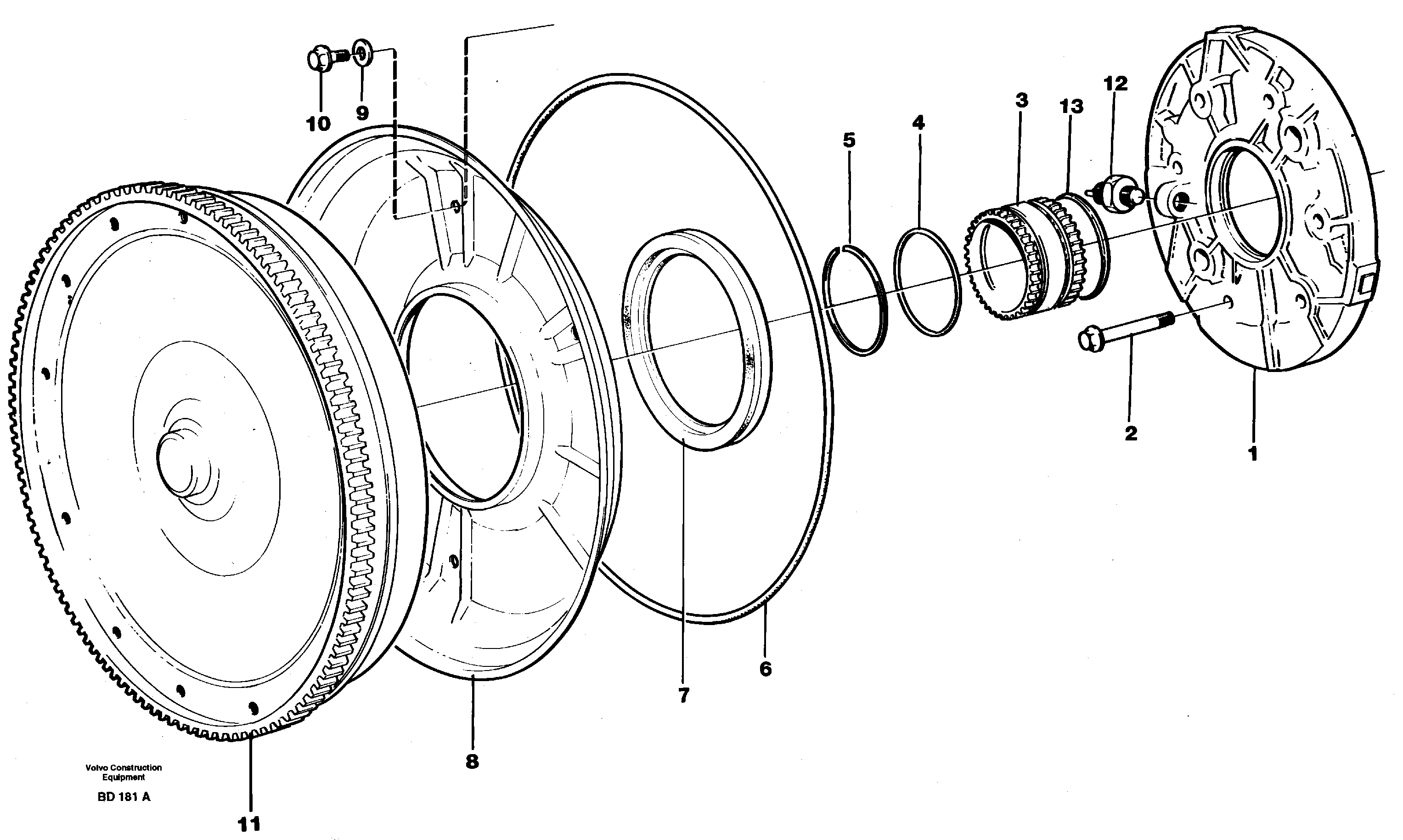 Схема запчастей Volvo A30 VOLVO BM VOLVO BM A30 - 41369 Torque converter and oil pump 