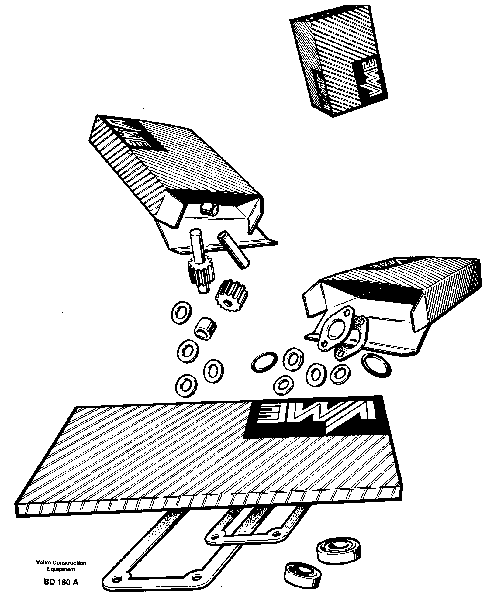 Схема запчастей Volvo A30 VOLVO BM VOLVO BM A30 - 55953 Gasket kit for transmission 