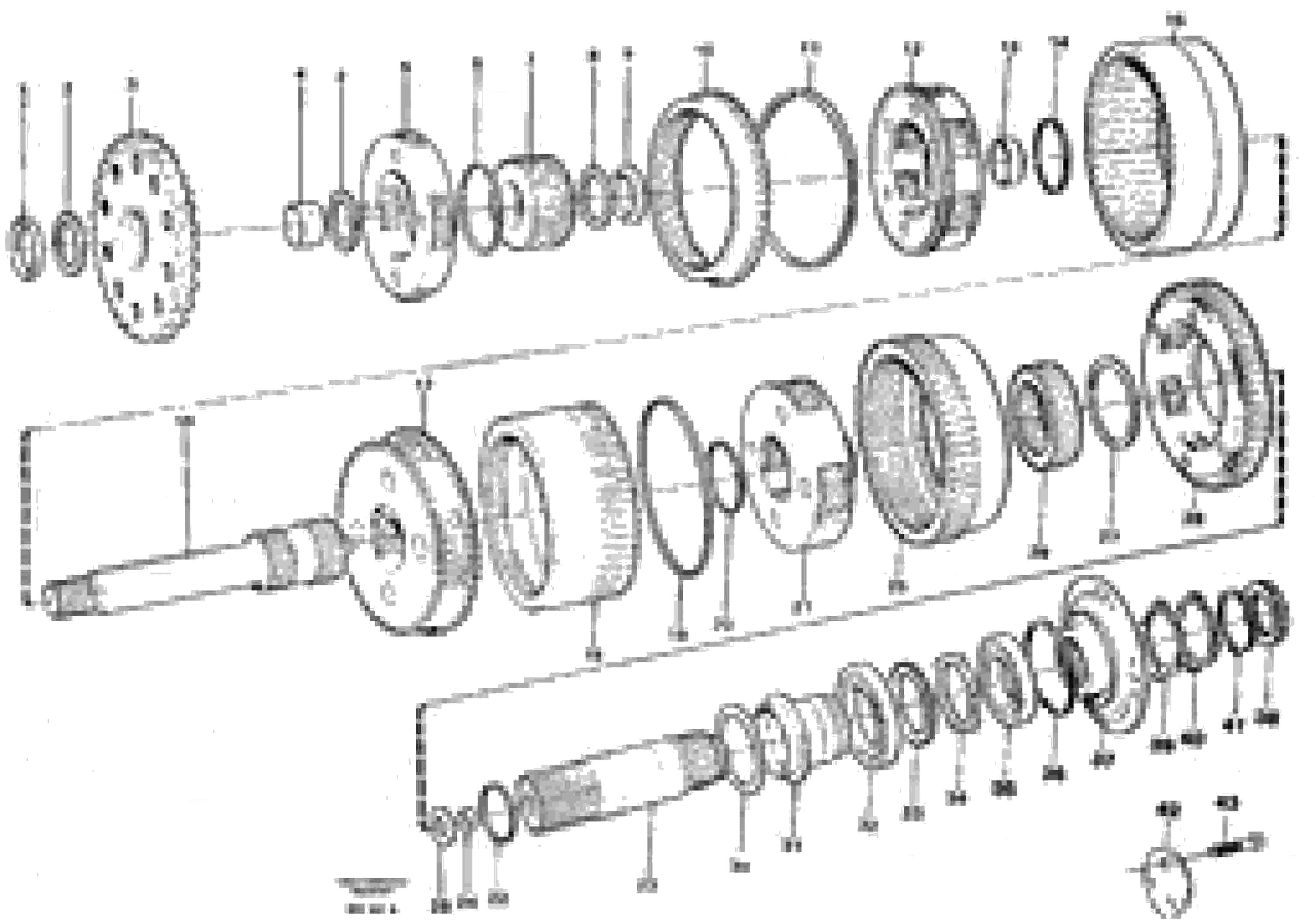 Схема запчастей Volvo A30 VOLVO BM VOLVO BM A30 - 104680 Planet kits and shafts 