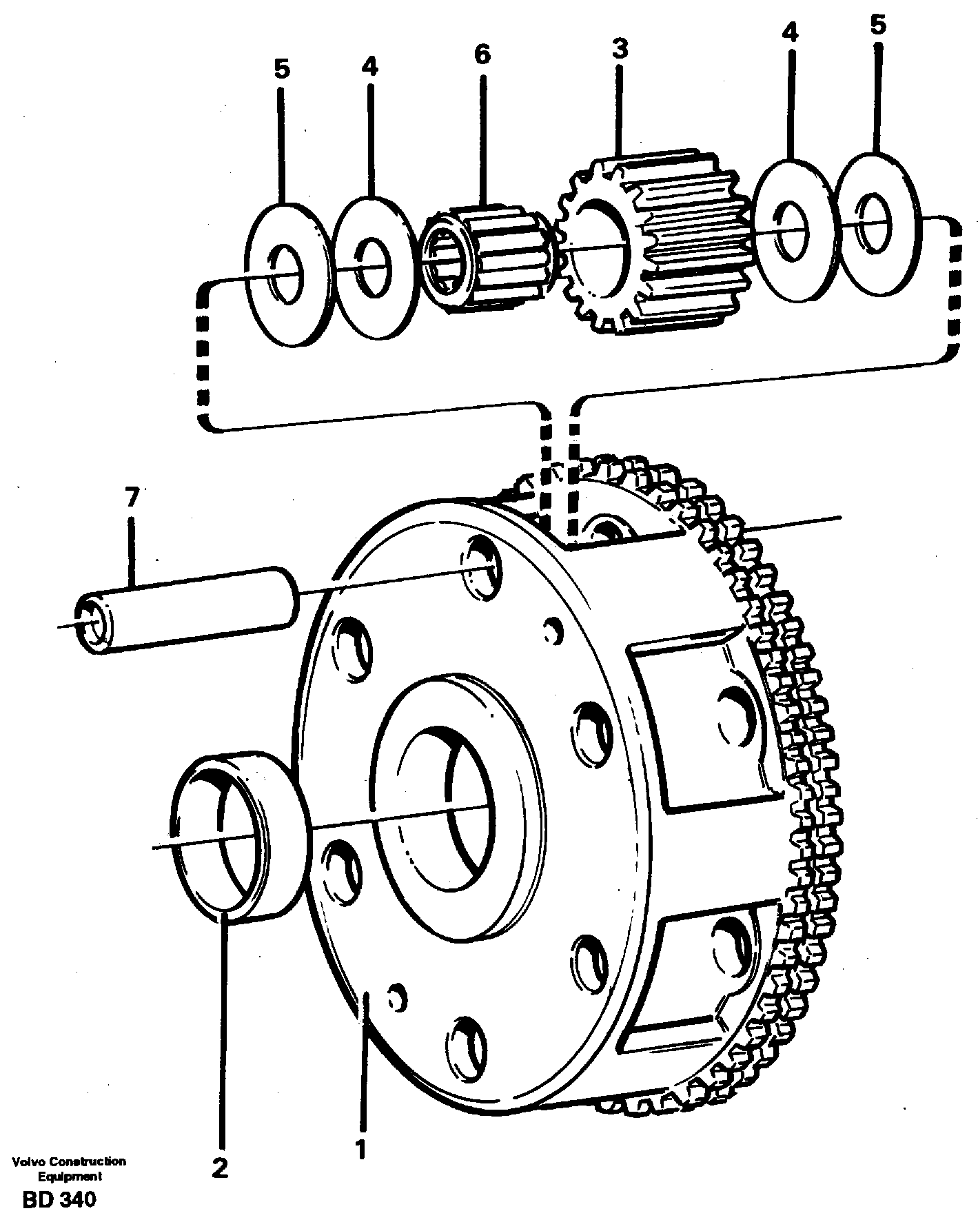 Схема запчастей Volvo A30 VOLVO BM VOLVO BM A30 - 17841 Planet kit, stage 2 