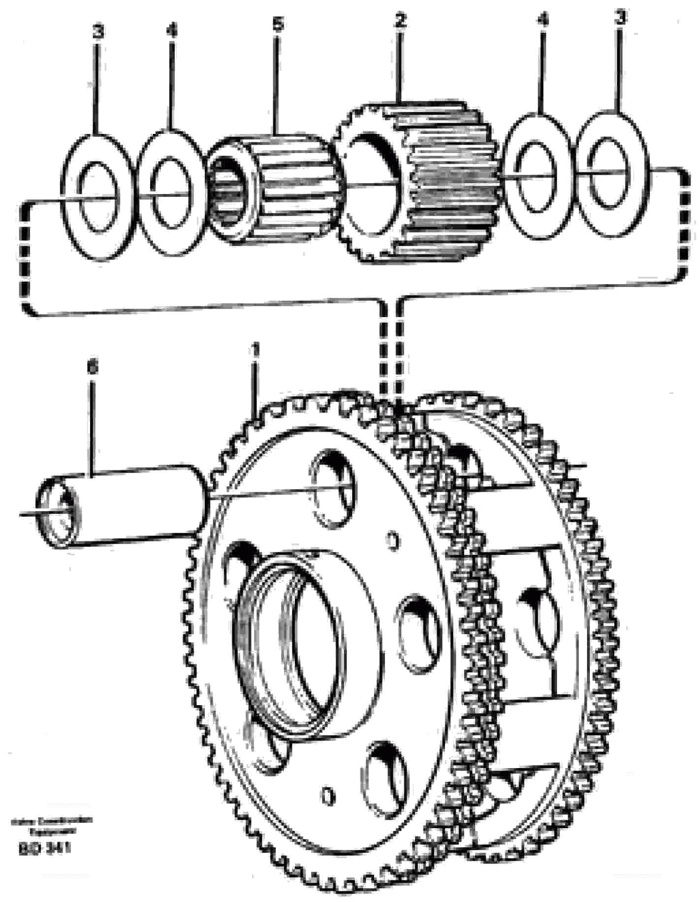 Схема запчастей Volvo A30 VOLVO BM VOLVO BM A30 - 17842 Planet kit, stage 3 