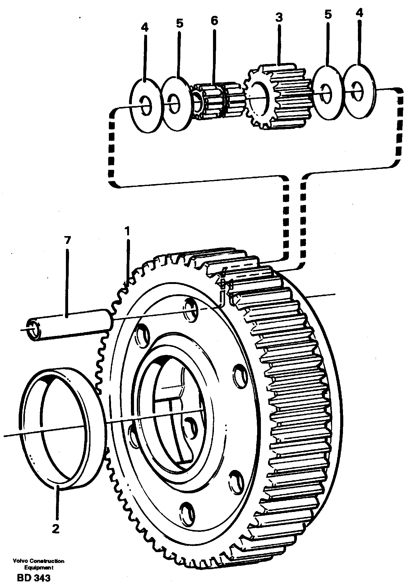 Схема запчастей Volvo A30 VOLVO BM VOLVO BM A30 - 27694 Planet kit, stage 5 
