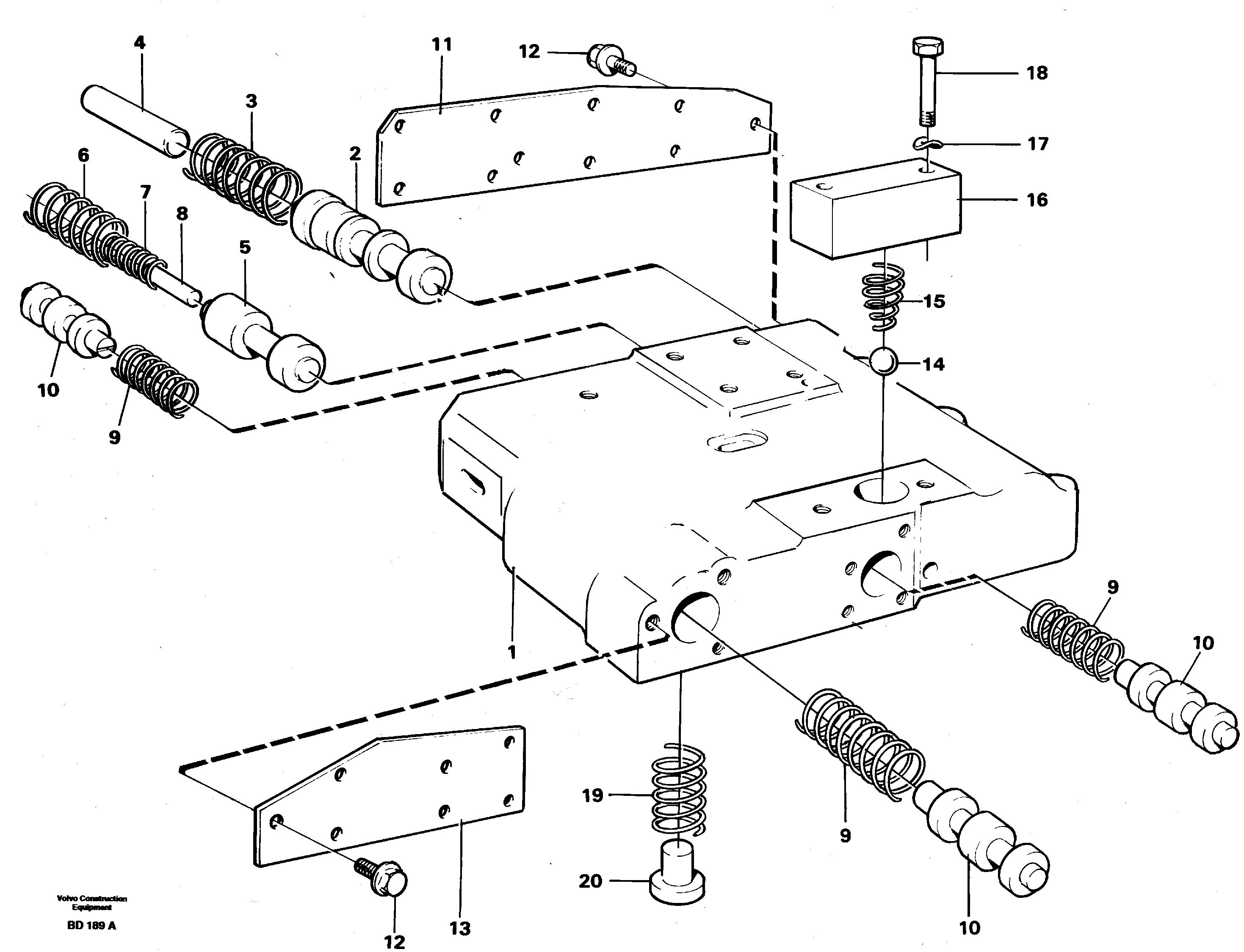 Схема запчастей Volvo A30 VOLVO BM VOLVO BM A30 - 9397 Main pressure valve 