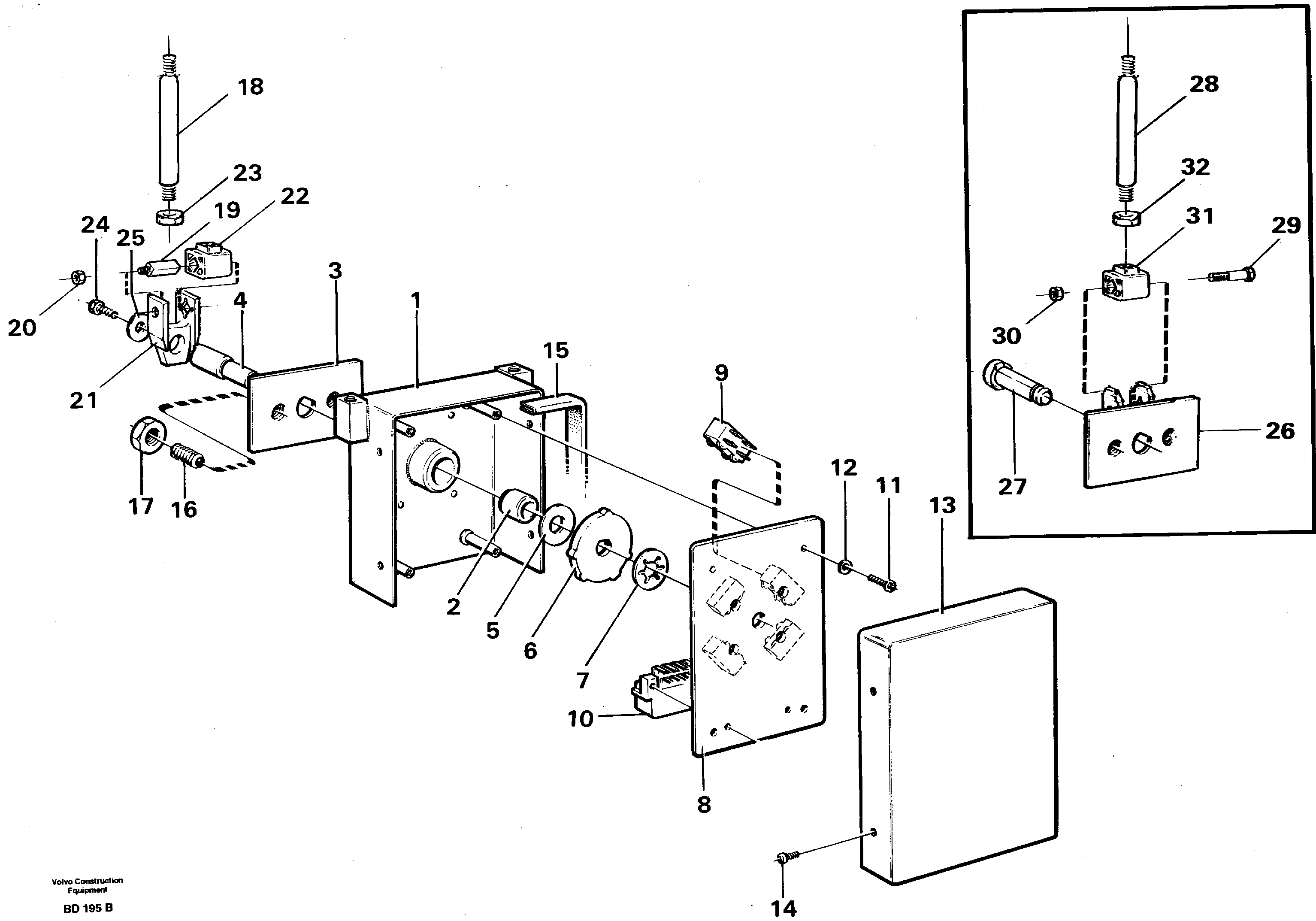 Схема запчастей Volvo A30 VOLVO BM VOLVO BM A30 - 89458 Gear selector 
