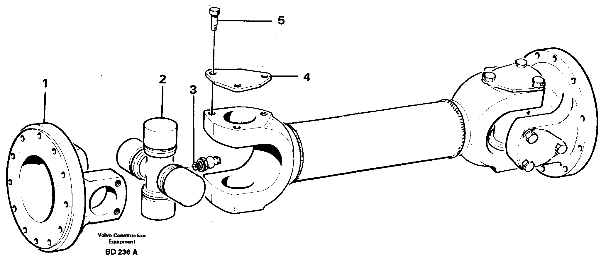 Схема запчастей Volvo A30 VOLVO BM VOLVO BM A30 - 15230 Вал карданный 