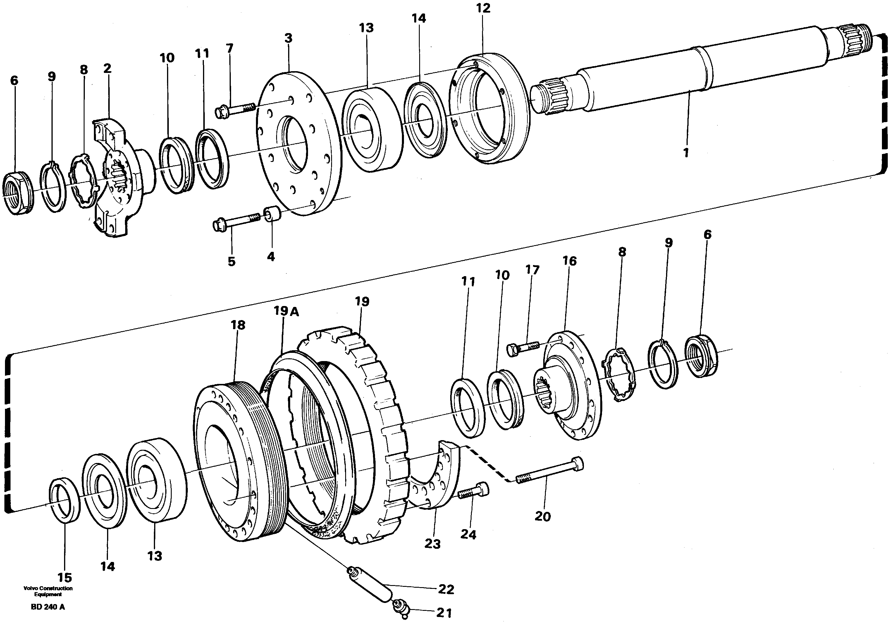 Схема запчастей Volvo A30 VOLVO BM VOLVO BM A30 - 17666 Intermediate shaft 