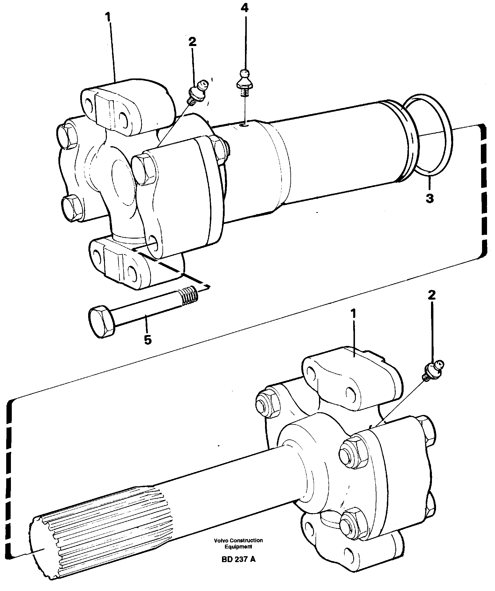 Схема запчастей Volvo A30 VOLVO BM VOLVO BM A30 - 5270 Вал карданный 